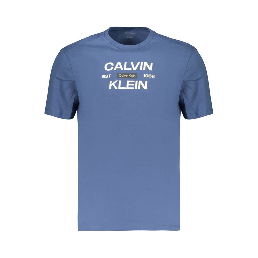 Calvin Klein Blue Cotton Men's Men's T-Shirt