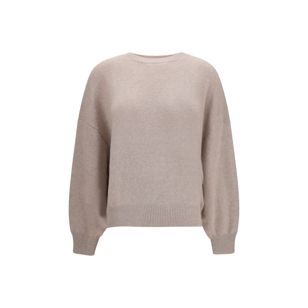Lisa Yang Beige Cashmere Women's Sweater