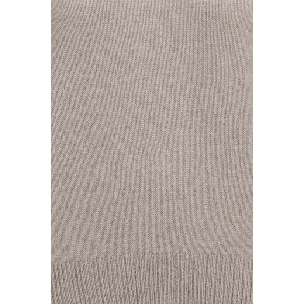 Lisa Yang Beige Cashmere Women's Sweater