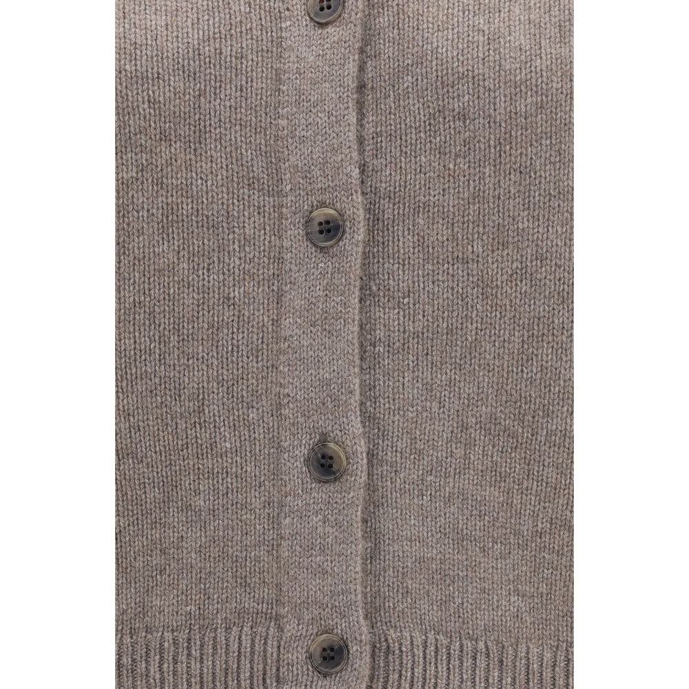 Lisa Yang Beige Cashmere Women's Cardigan