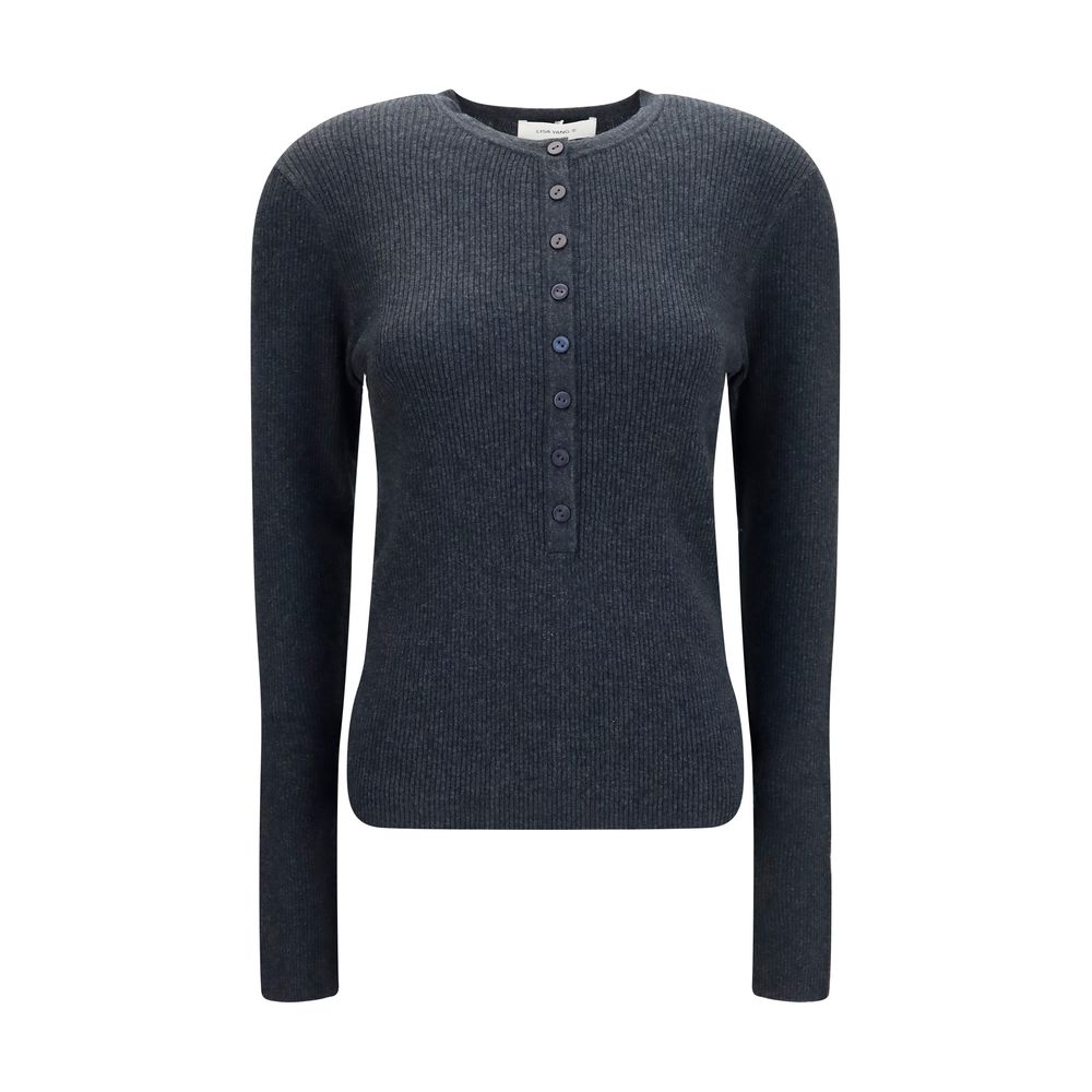 Lisa Yang Gray Cotton Women's Sweatshirt