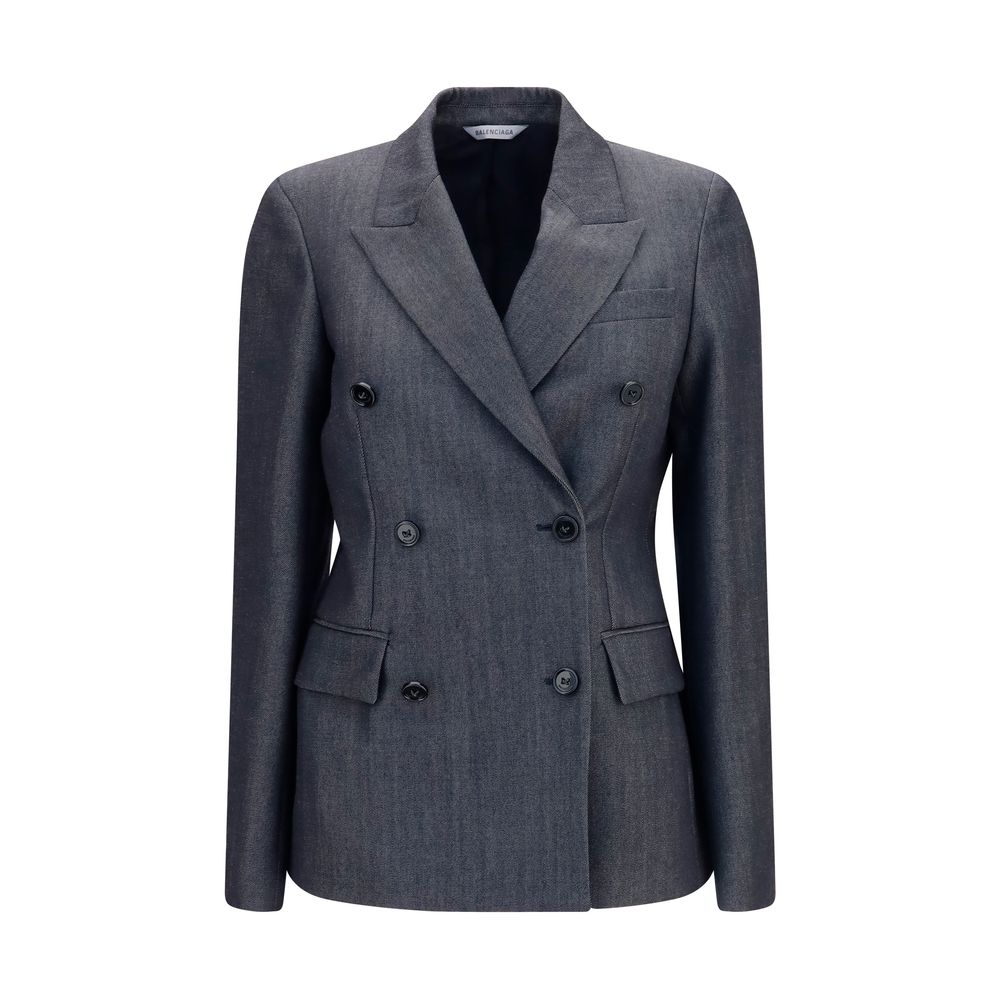 Balenciaga Gray Wool Oves Aries Women's Blazer