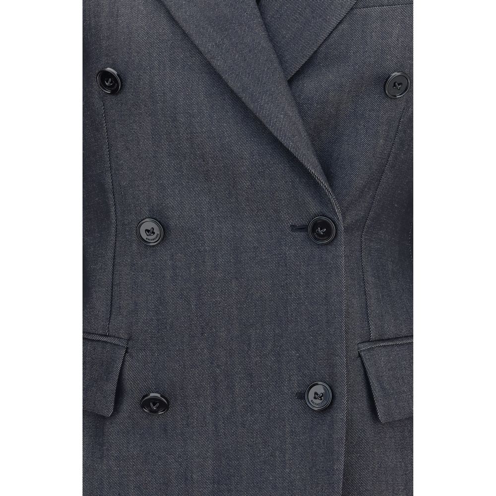Balenciaga Gray Wool Oves Aries Women's Blazer