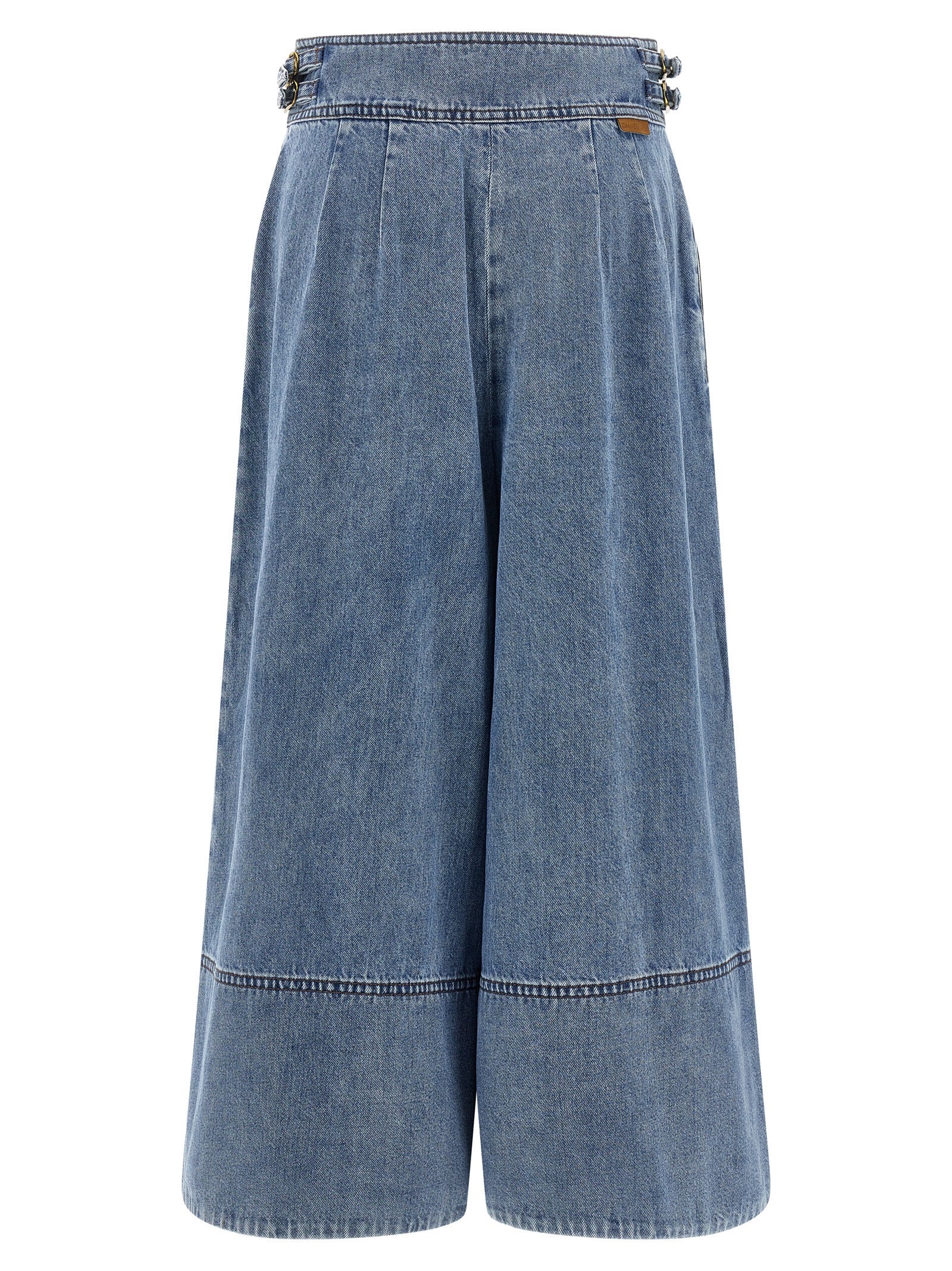 Zimmermann Blue Cotton Cropped Women's Jeans