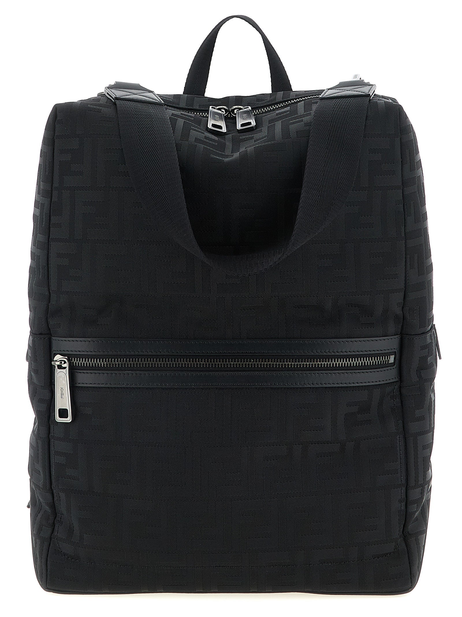 Fendi Black Polyamide Men's Backpack