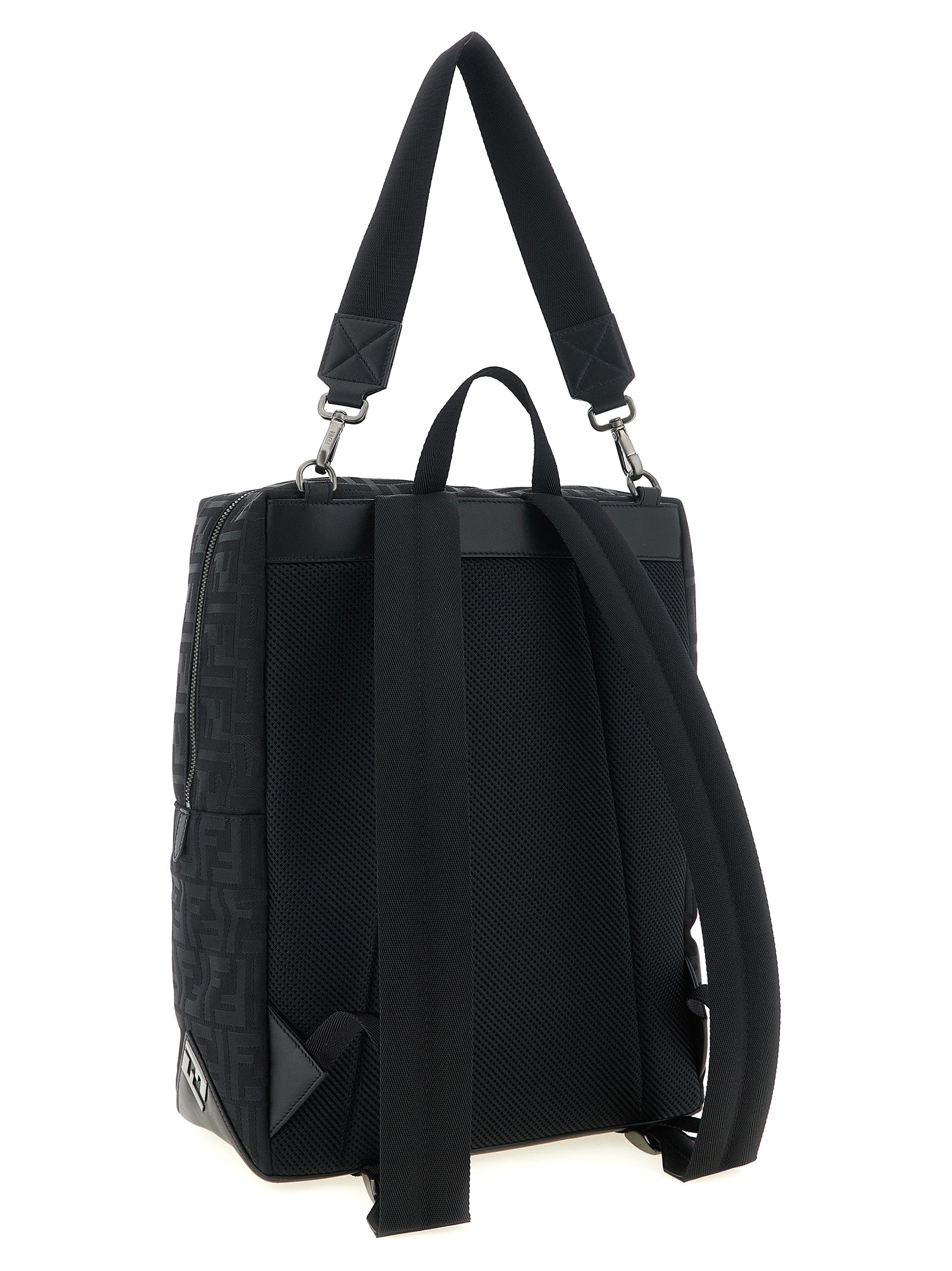 Fendi Black Polyamide Men's Backpack