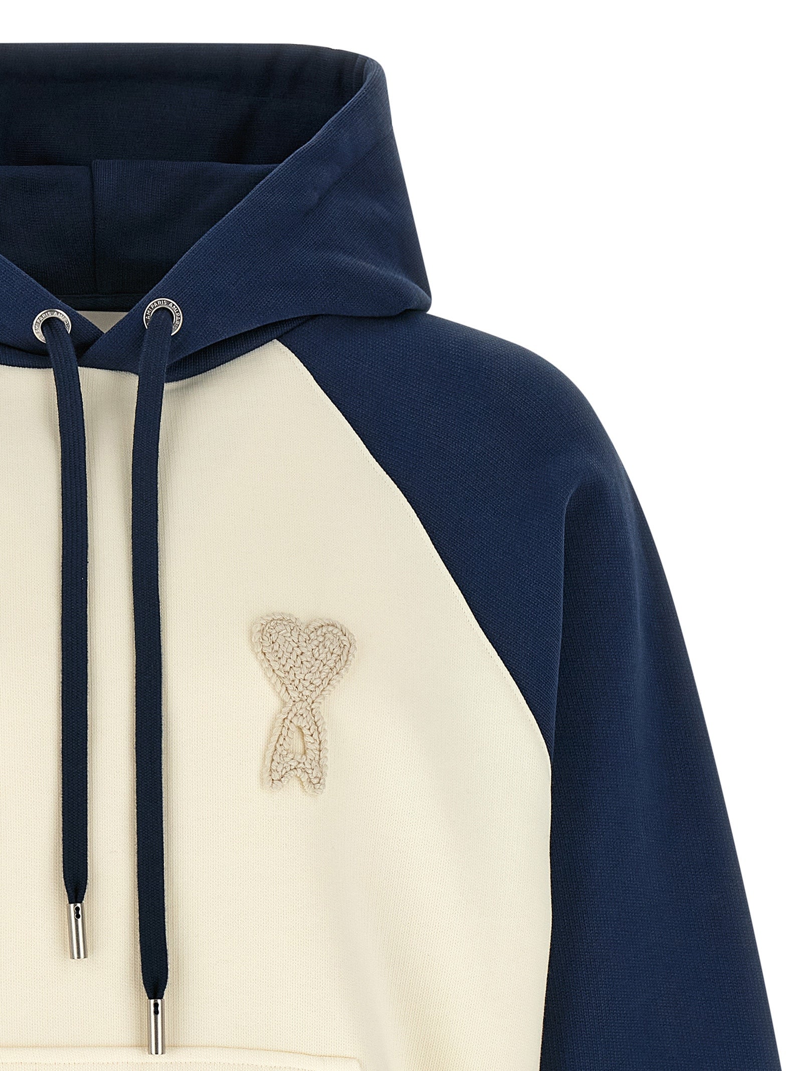Ami Paris Blue Cotton Men's Sweatshirt