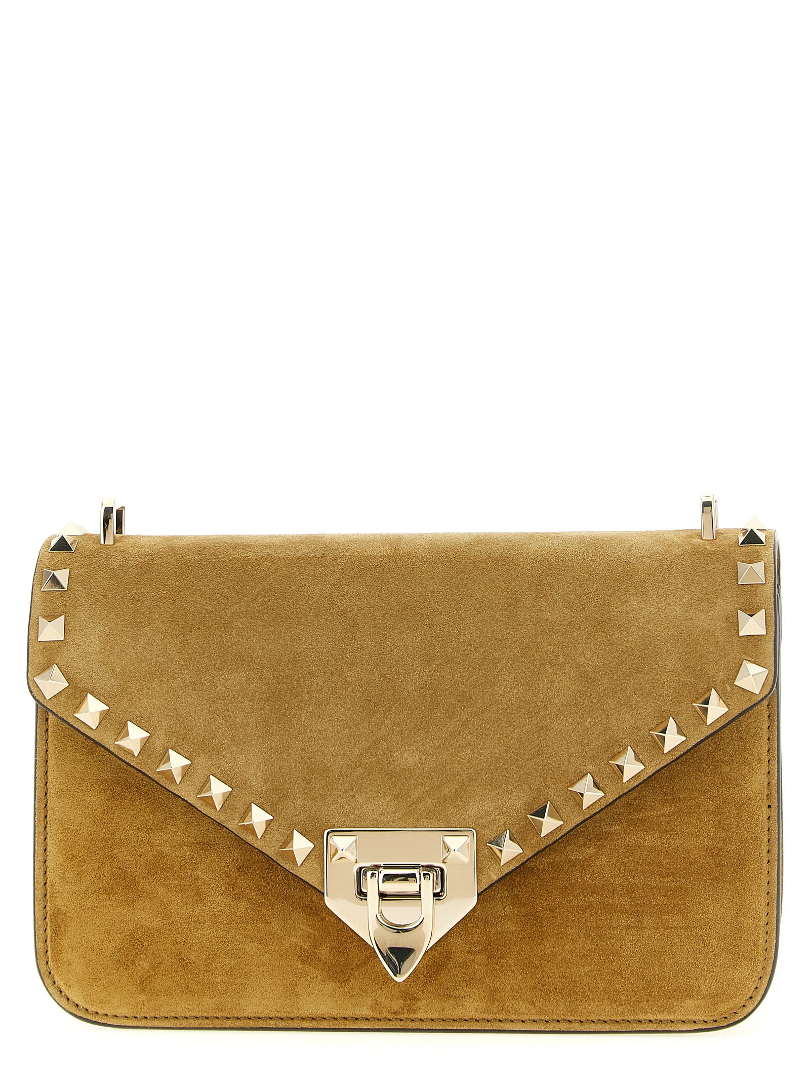 Valentino Garavani Beige Calfskin Crossbody Women's Bag