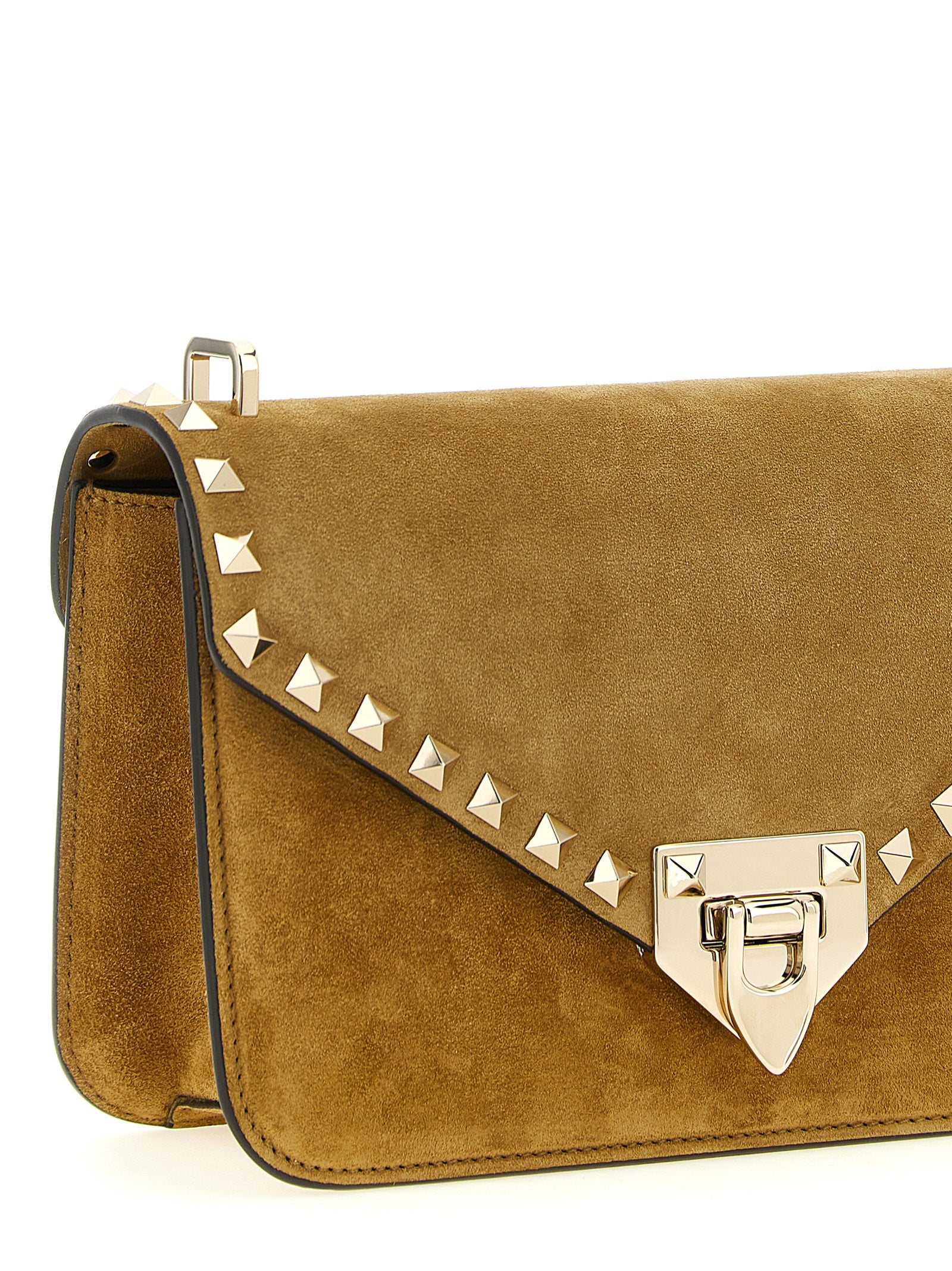 Valentino Garavani Beige Calfskin Crossbody Women's Bag