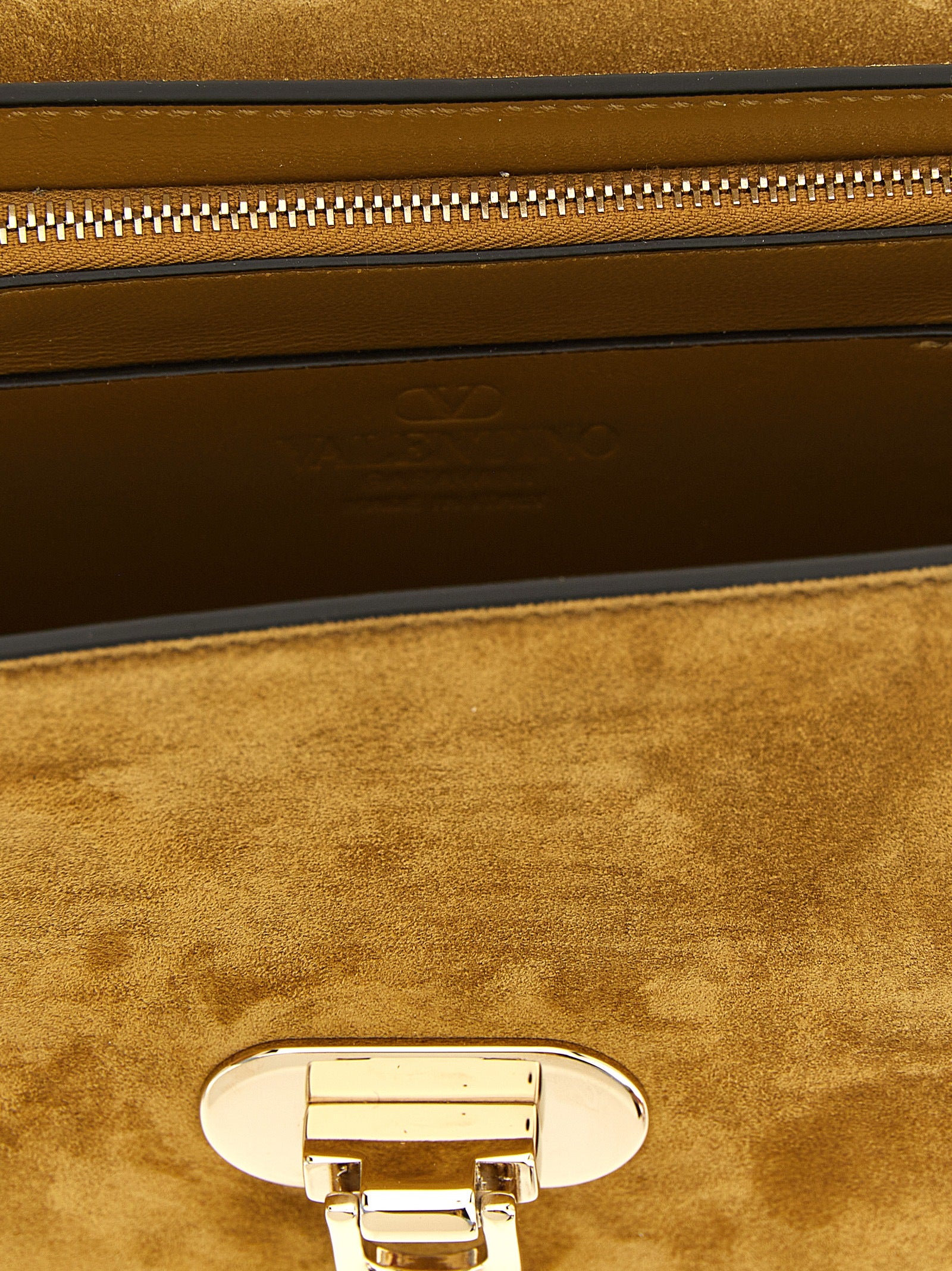 Valentino Garavani Beige Calfskin Crossbody Women's Bag