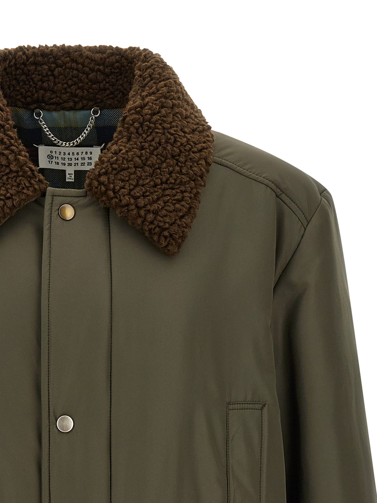 Maison Margiela Bicolor Polyester Men's Parka
