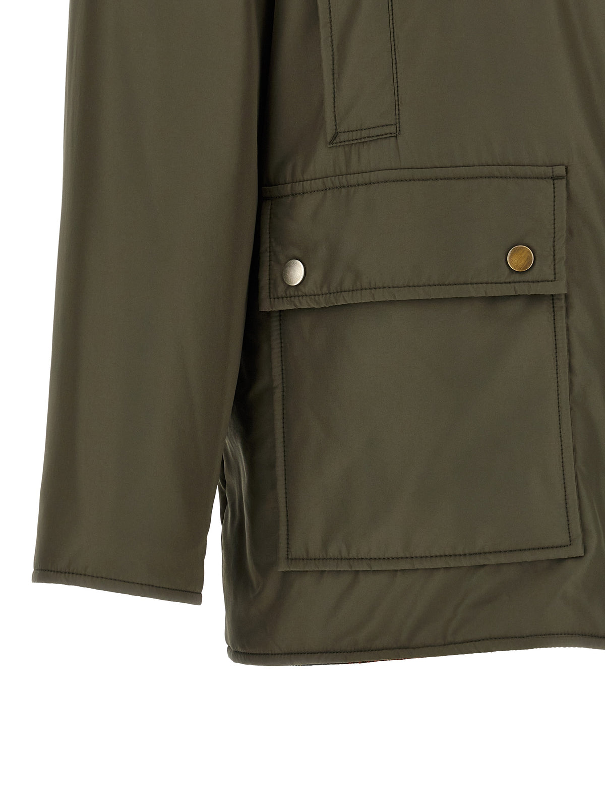 Maison Margiela Bicolor Polyester Men's Parka