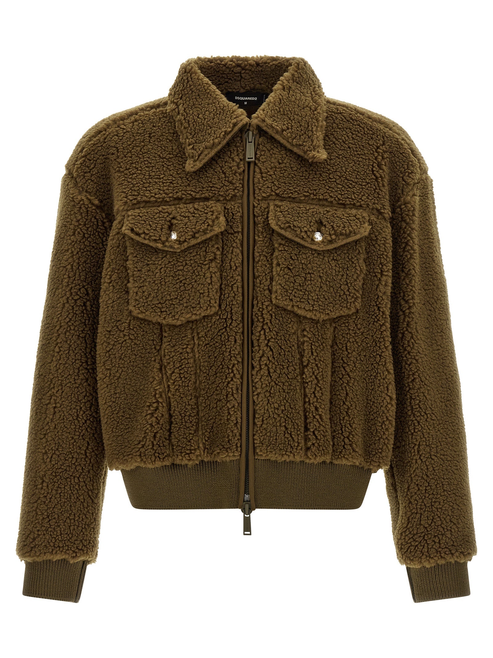 Dsquared² Brown Polyester Full-Length Men's Jacket