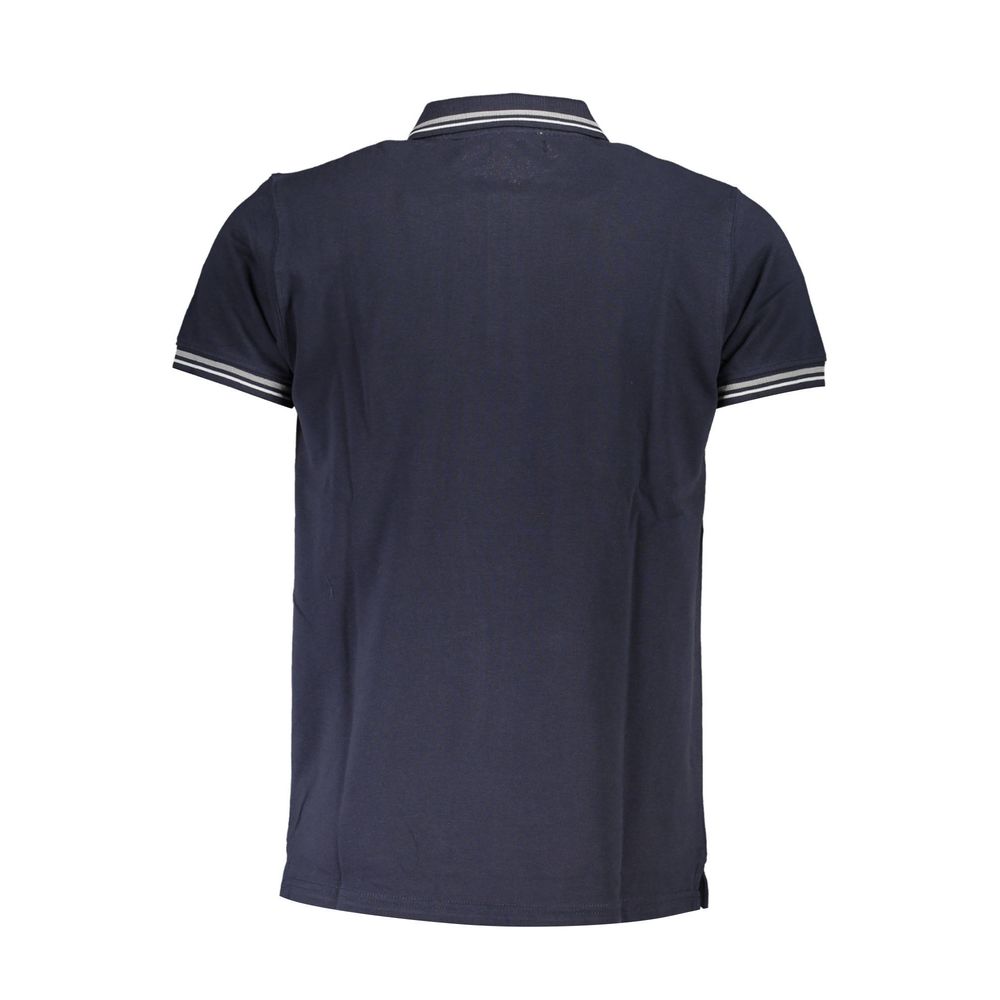 Cavalli Class Blue Cotton Men Polo Men's Shirt