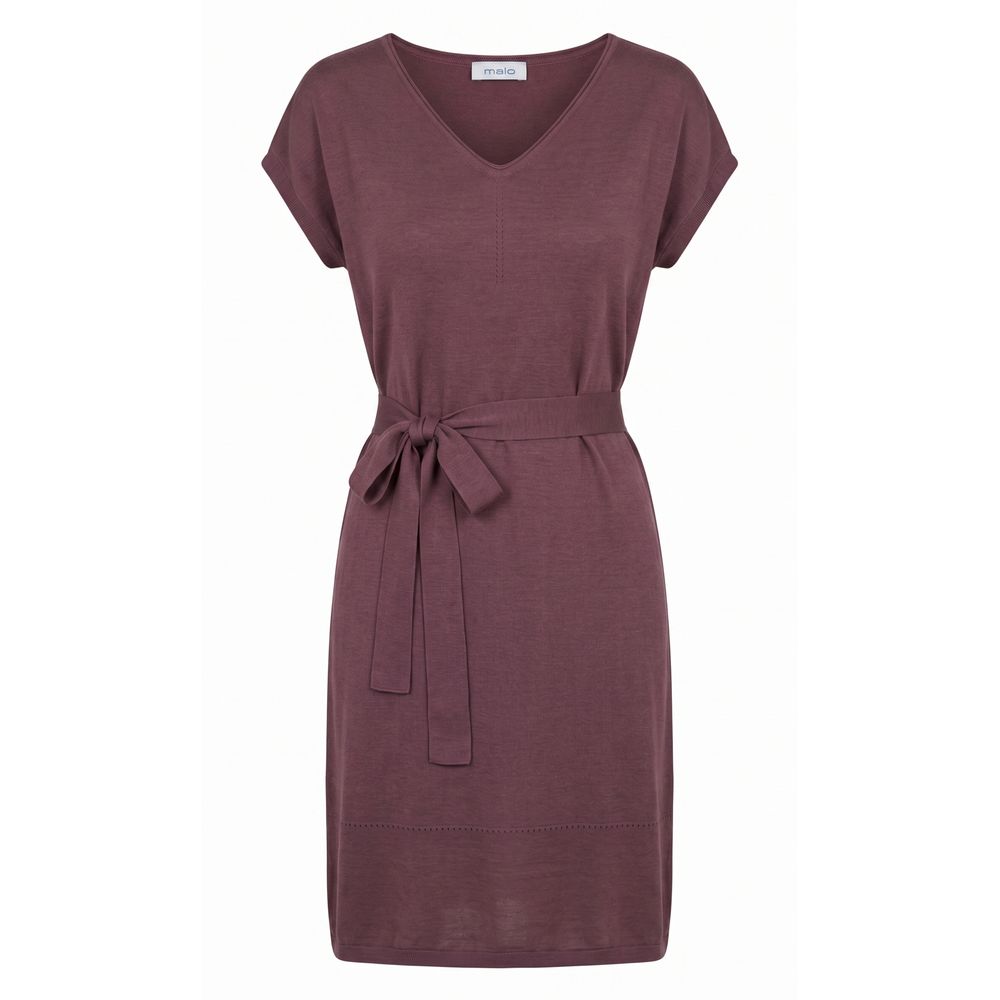 Malo Purple Silk Women Women's Dress
