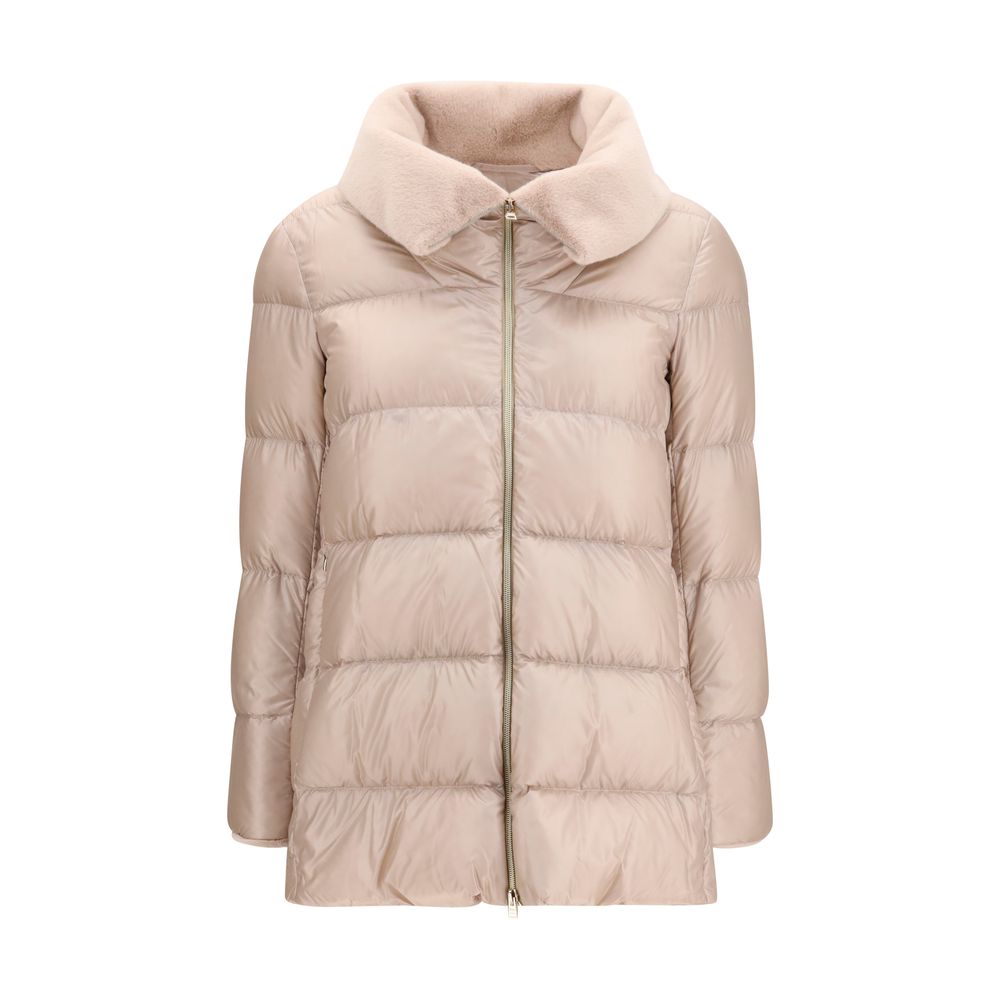 Herno Beige Goose Down Full-Length Women's Jacket
