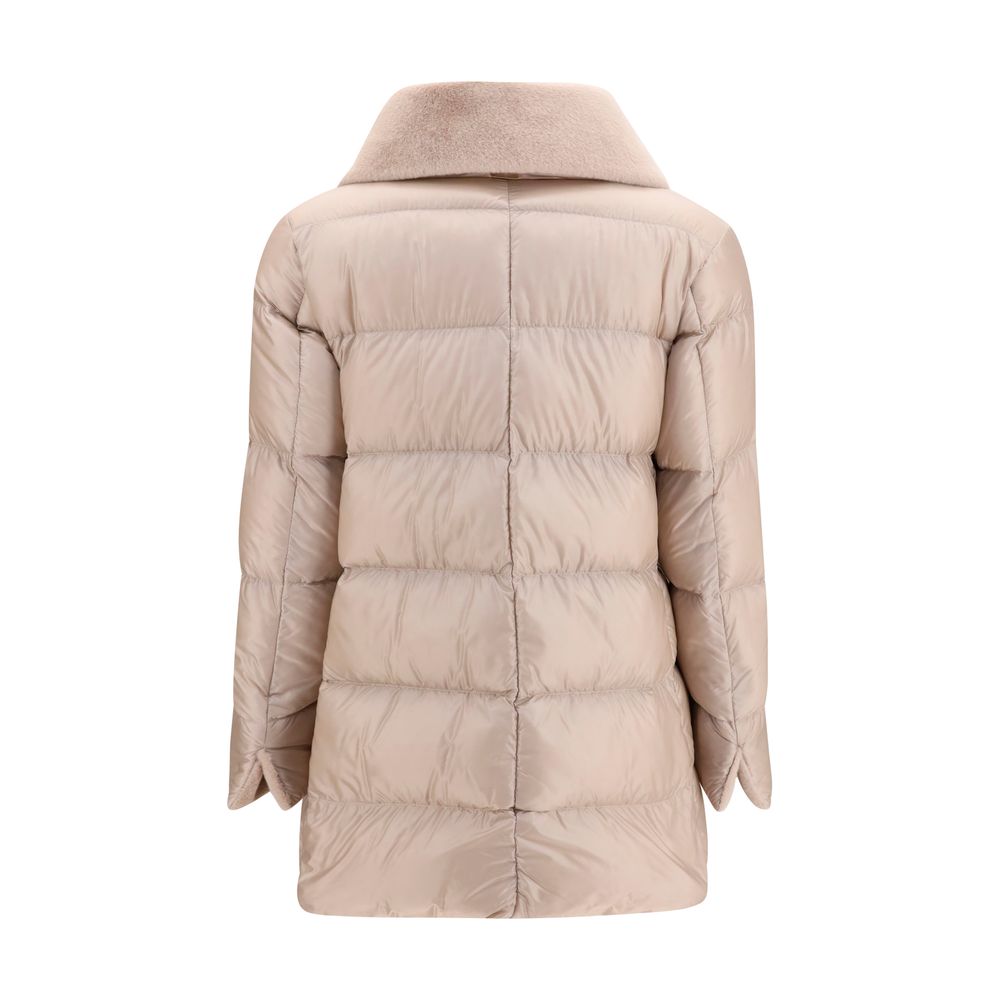 Herno Beige Goose Down Full-Length Women's Jacket