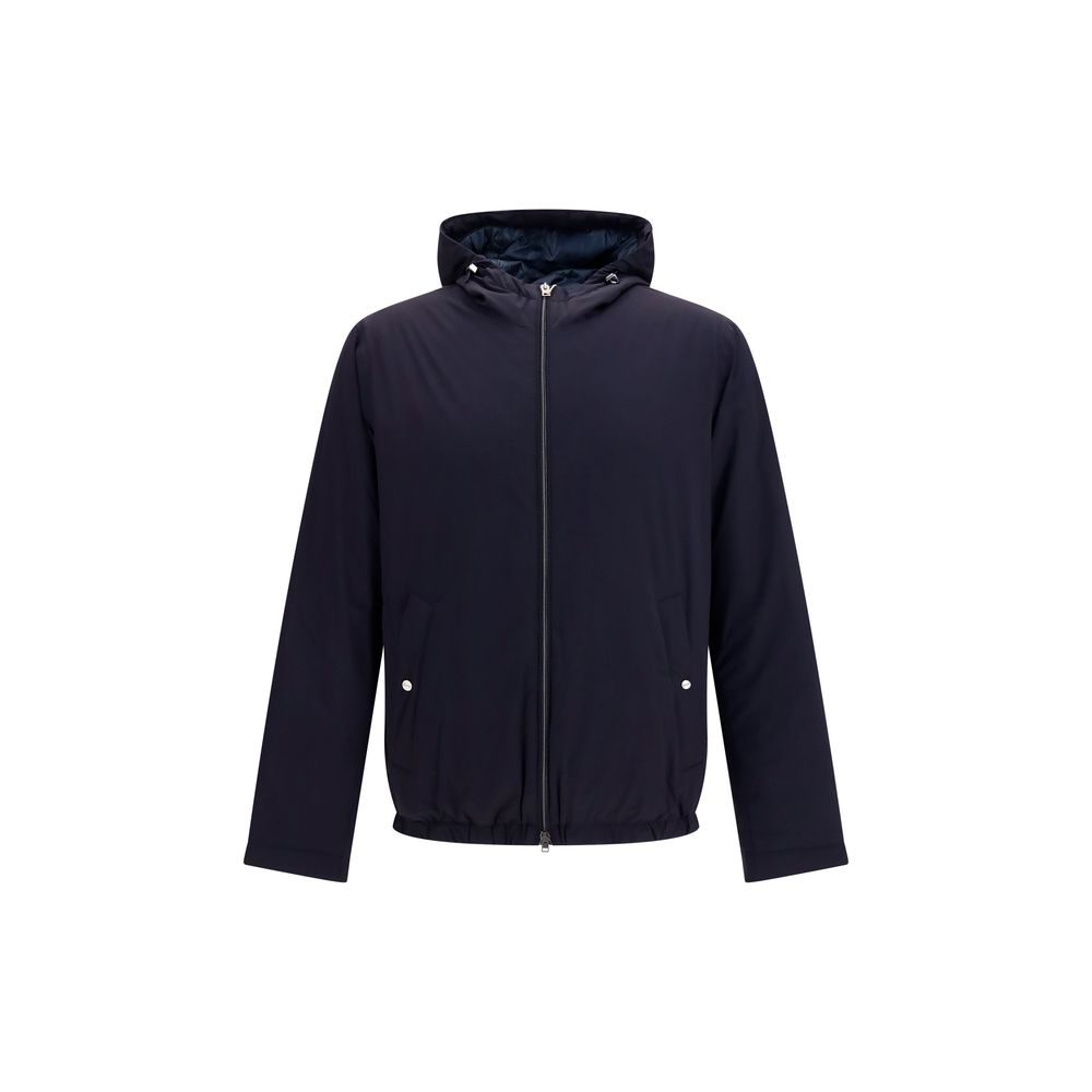 Herno Blue Goose Down Full-Length Men's Jacket