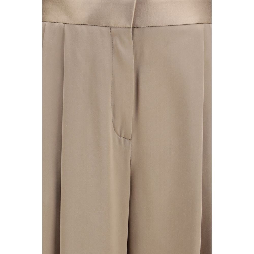 Tom Ford Beige Silk Casual Women's Pants