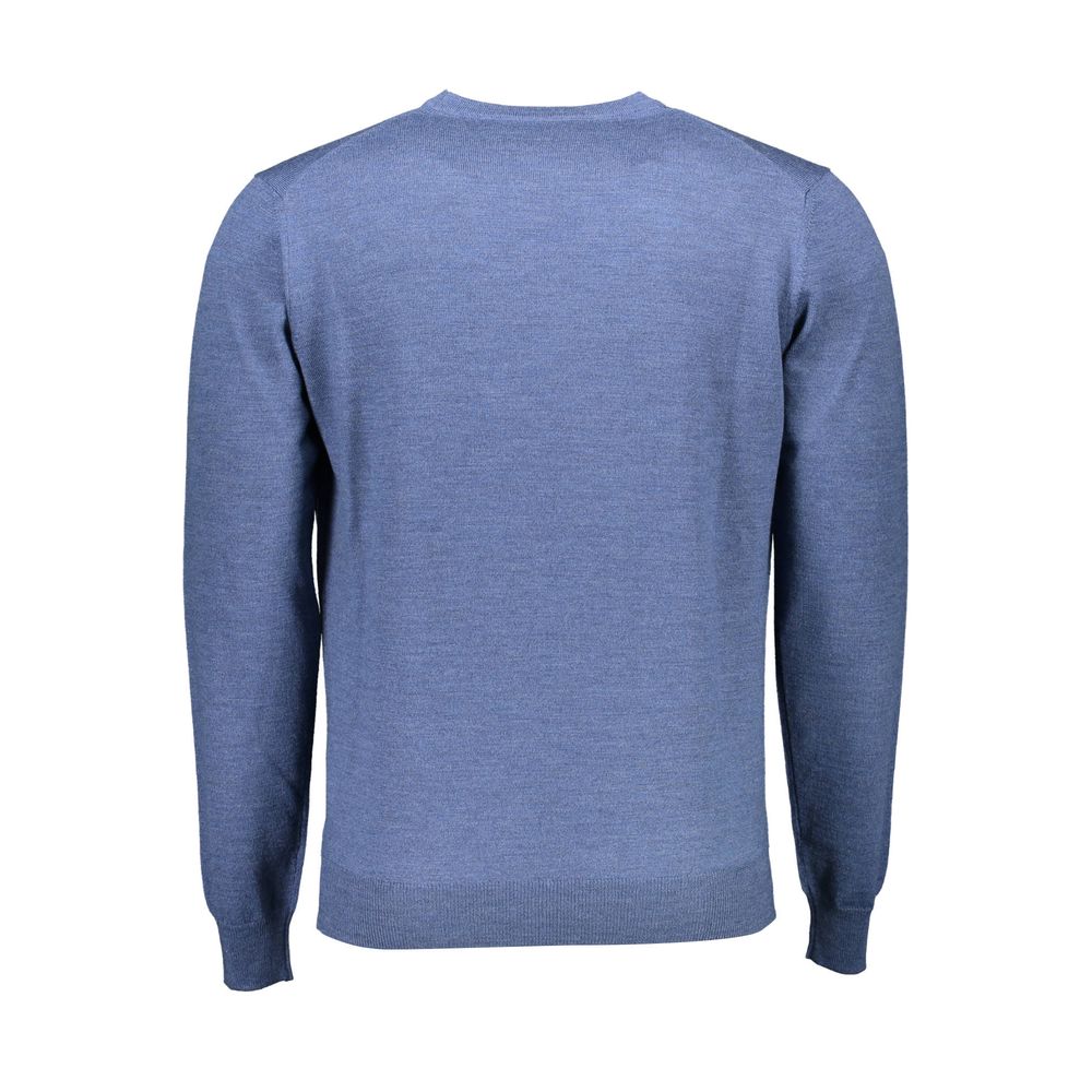 Harmont & Blaine Blue Wool Men Men's Sweater