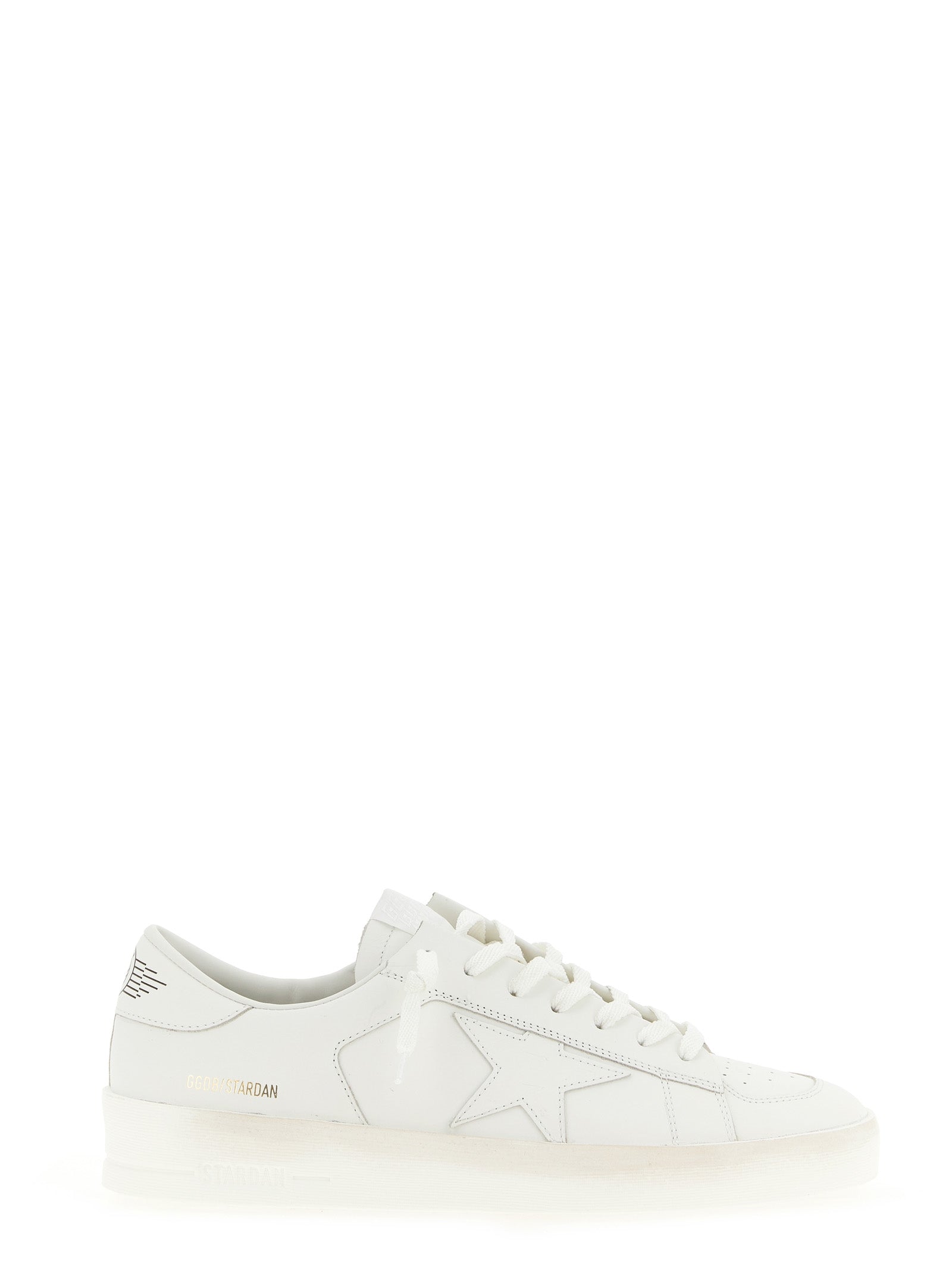 Golden Goose White Cowhide Low Top Men's Sneakers