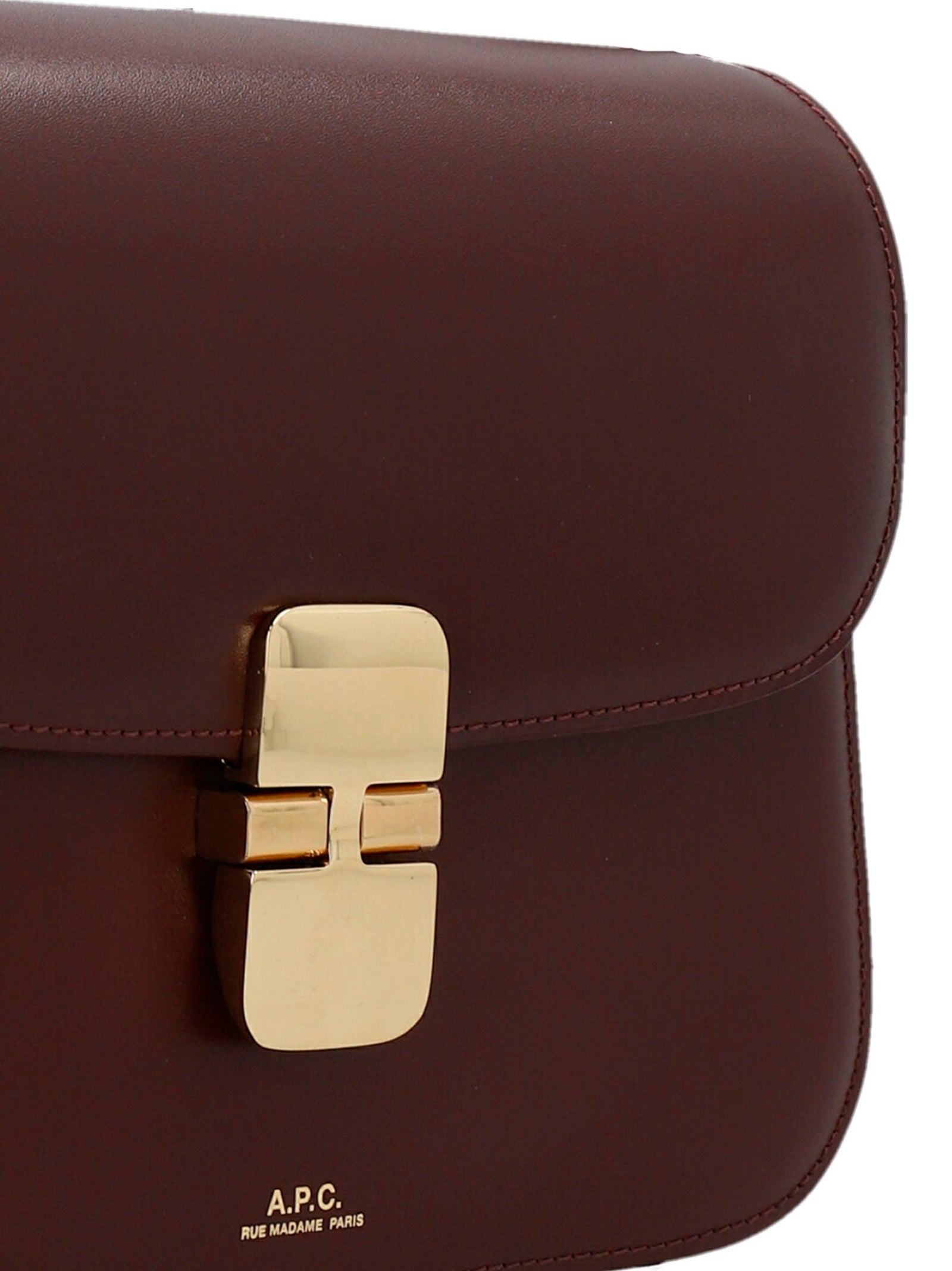 A.P.C. Bordeaux Cowhide Crossbody Women's Bag
