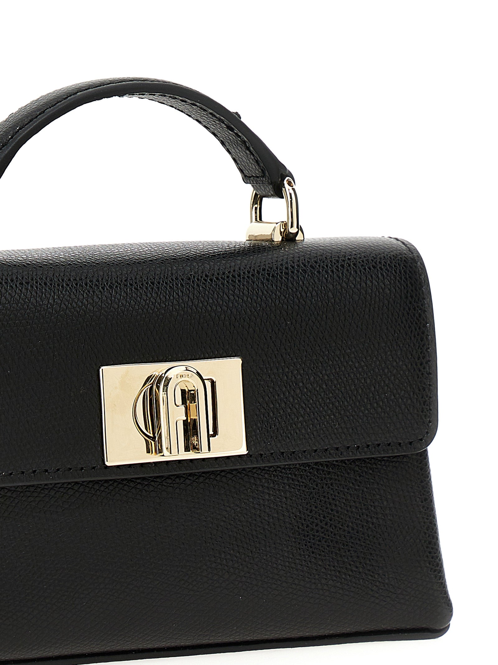 Furla Black Leather Crossbody Women's Bag