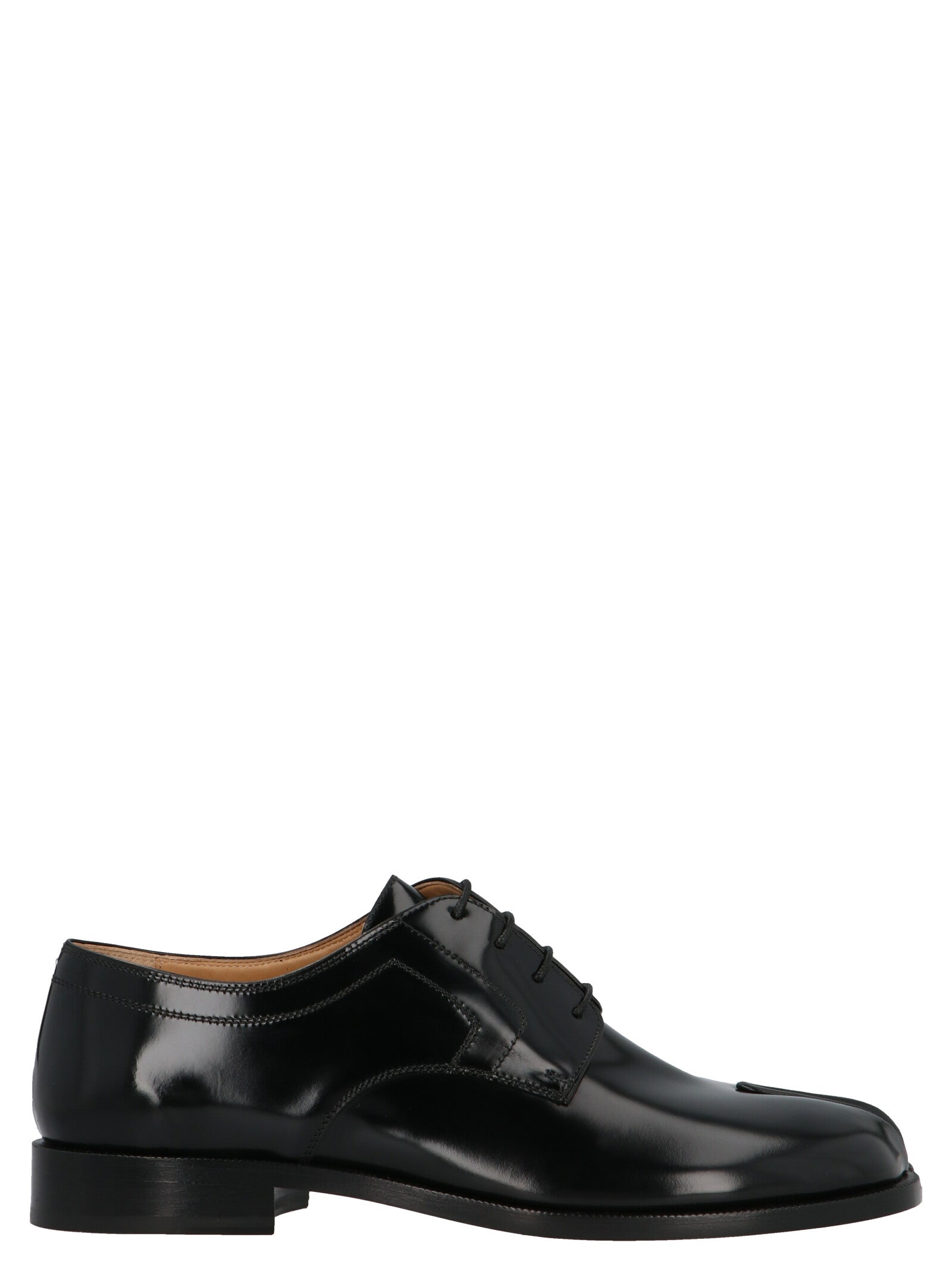 Maison Margiela Black Calfskin Oxfords And Men's Derbies