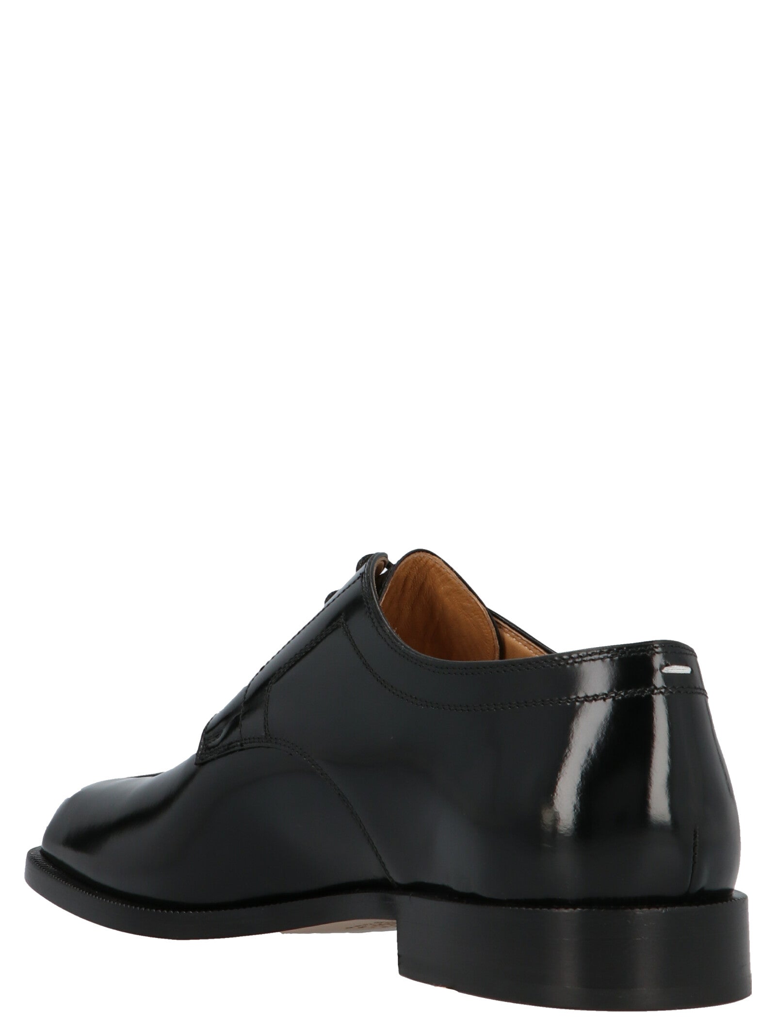 Maison Margiela Black Calfskin Oxfords And Men's Derbies