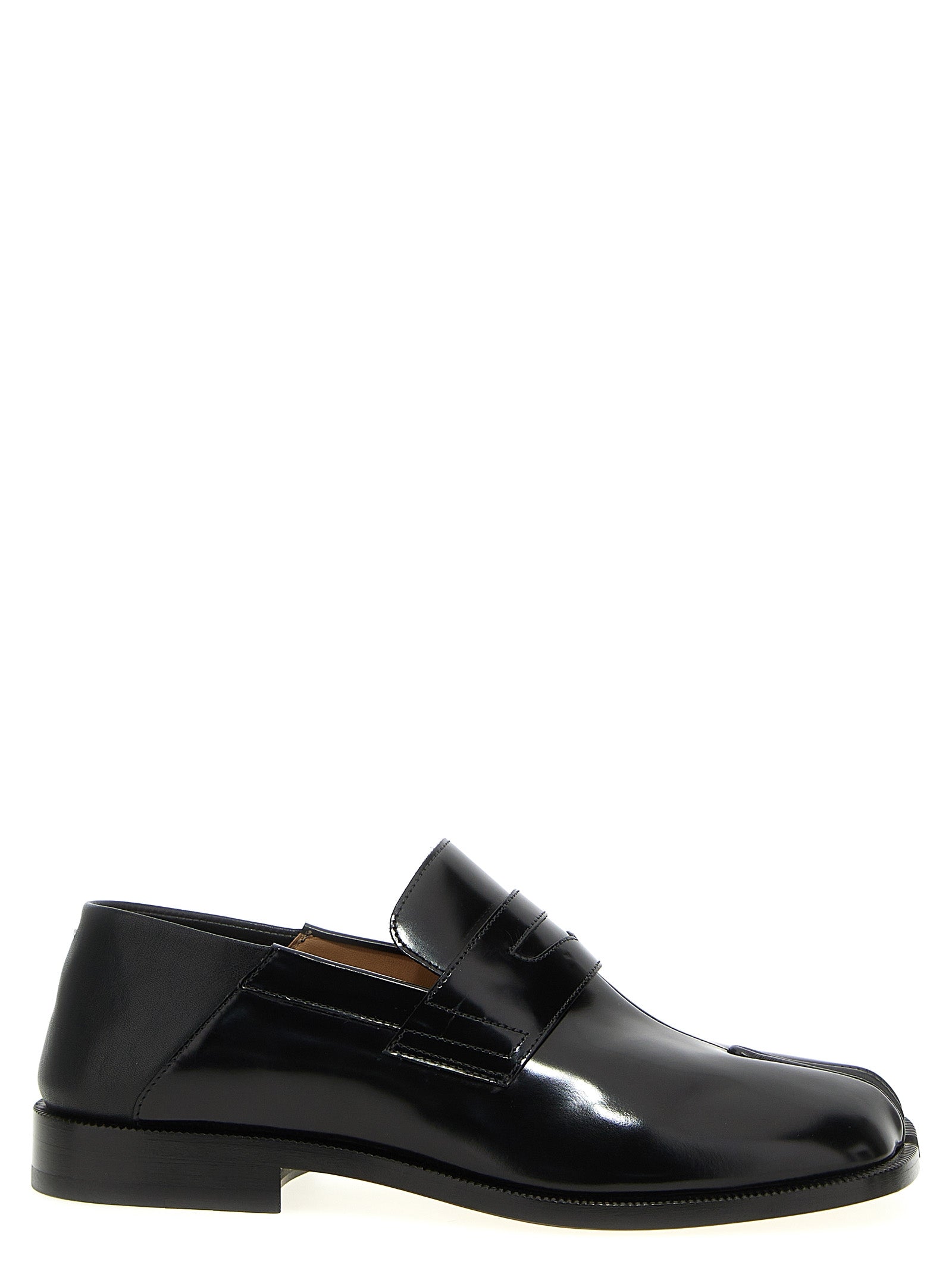 Maison Margiela Black Calfskin Slip-On Men's Loafers
