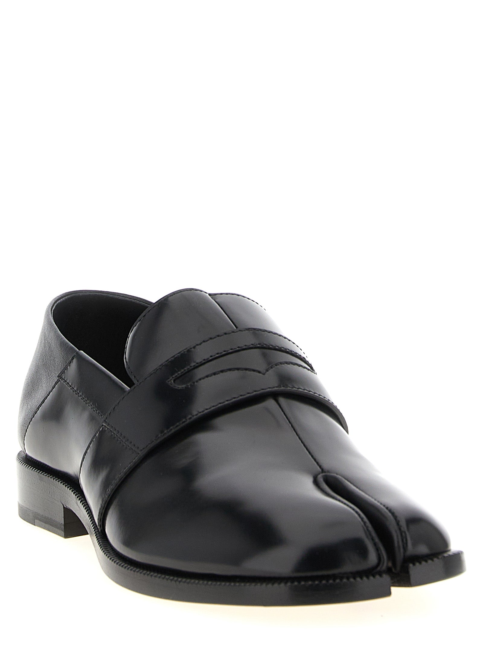 Maison Margiela Black Calfskin Slip-On Women's Loafers