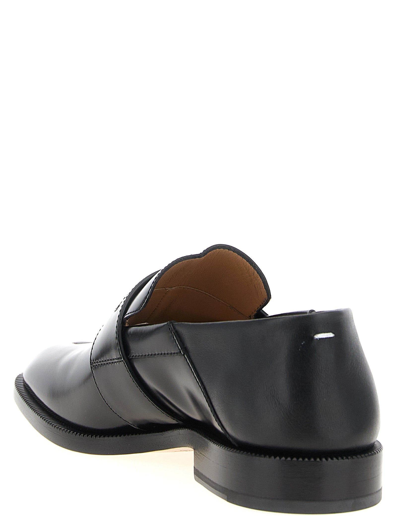 Maison Margiela Black Calfskin Slip-On Women's Loafers