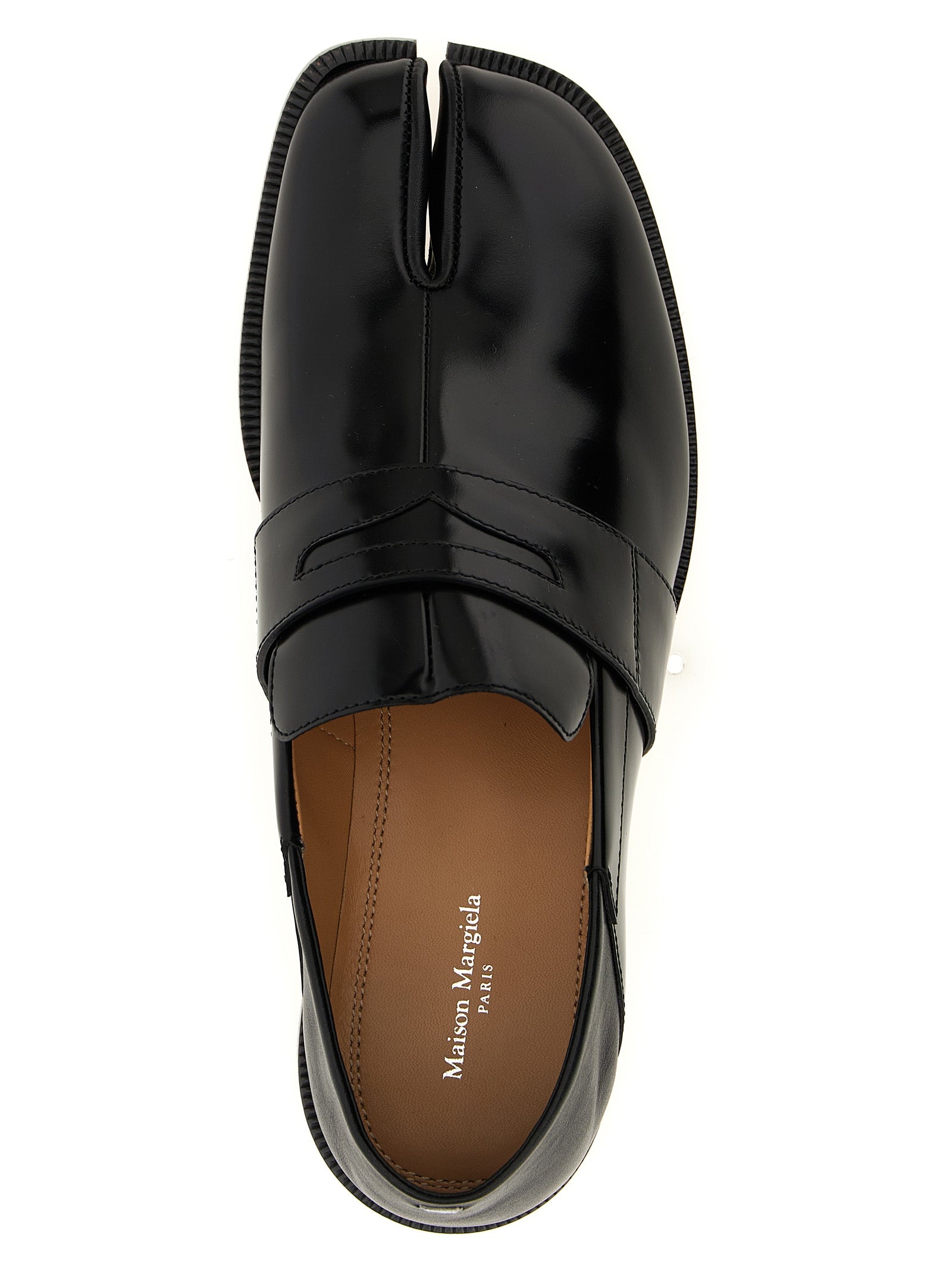 Maison Margiela Black Calfskin Slip-On Women's Loafers