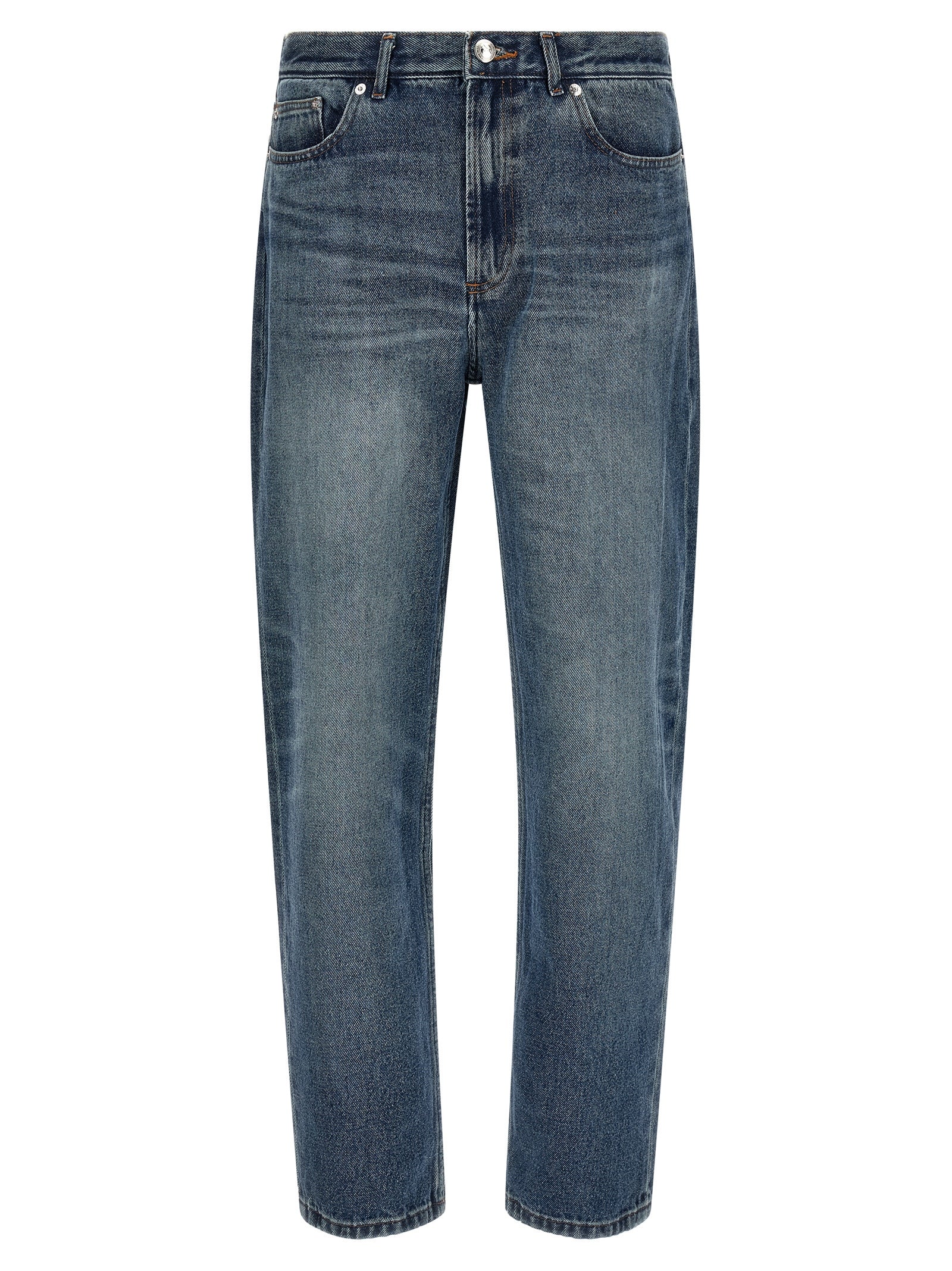 A.P.C. Blue Cotton Straight-Leg Men's Jeans