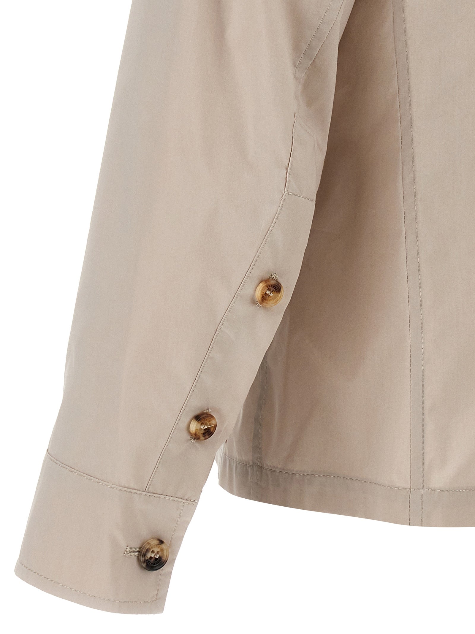 Brunello Cucinelli Beige Cotton Full-Length Men's Jacket