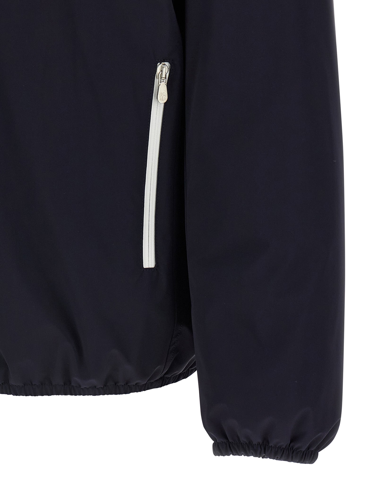 Brunello Cucinelli Blue Polyamide Shell Men's Jacket
