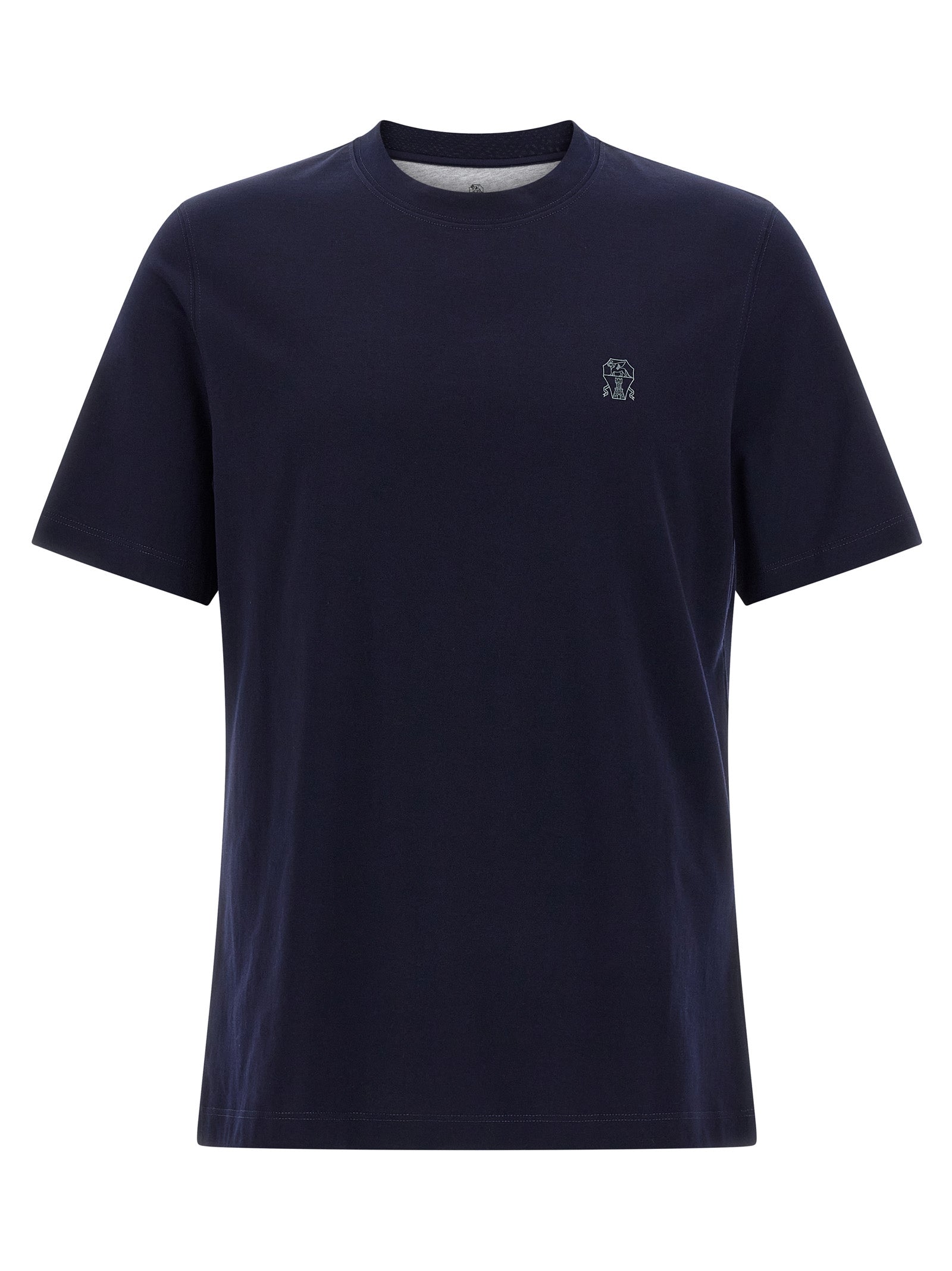 Brunello Cucinelli Blue Cotton Men's T-Shirt
