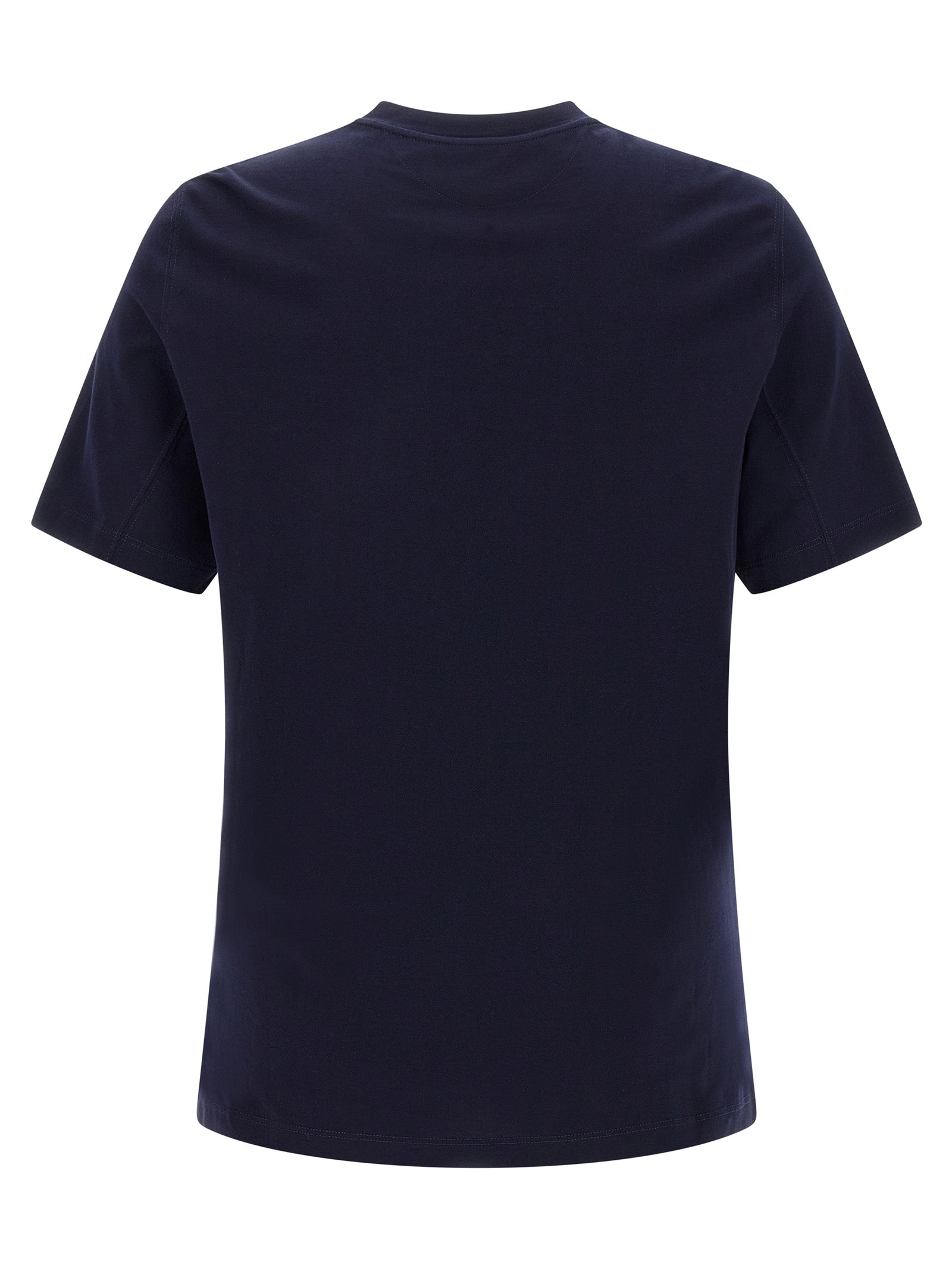 Brunello Cucinelli Blue Cotton Men's T-Shirt