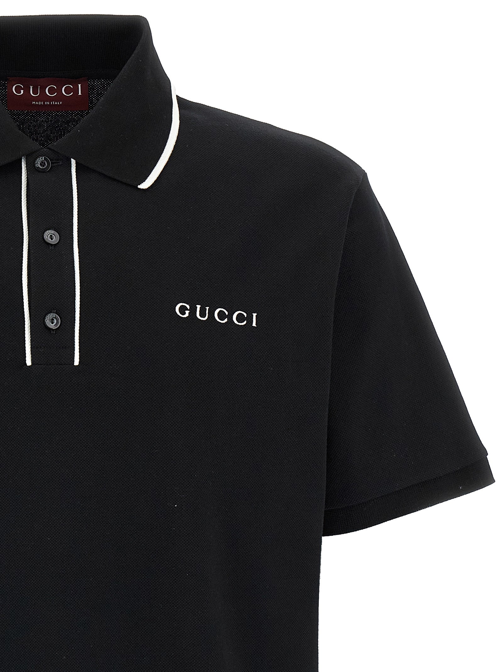 Gucci Bicolor Cotton Polo Men's Shirt