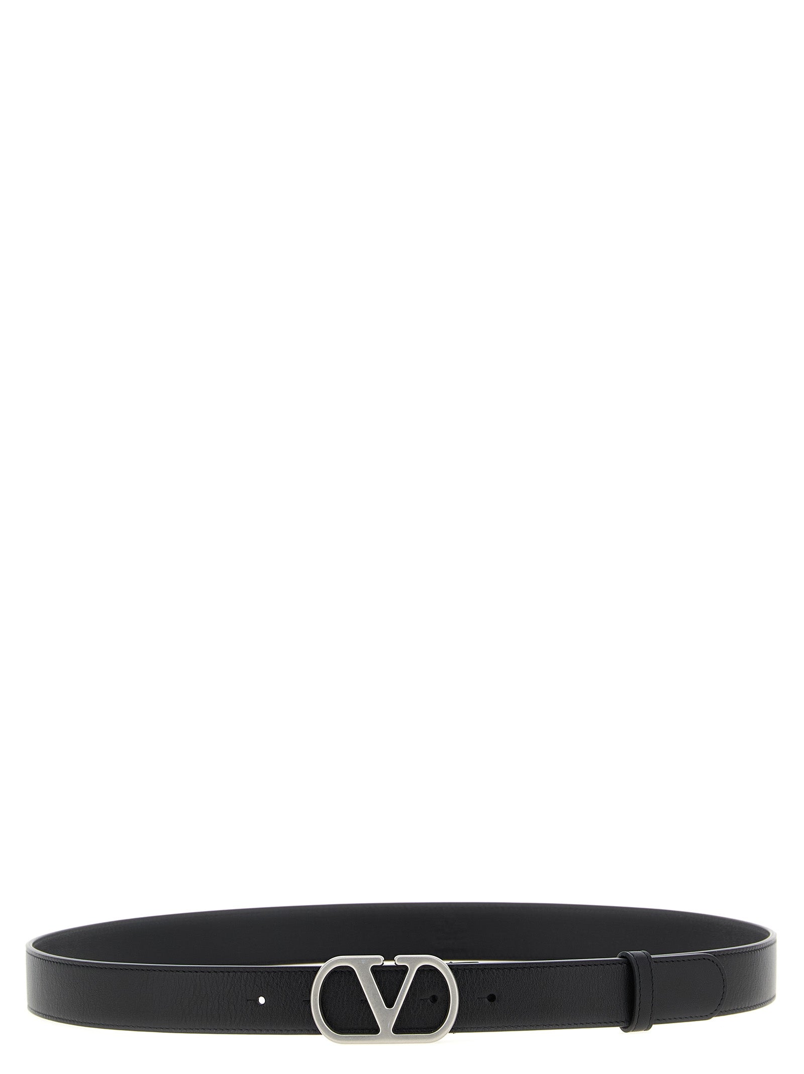 Valentino Garavani Black Calfskin Regular Men's Belt