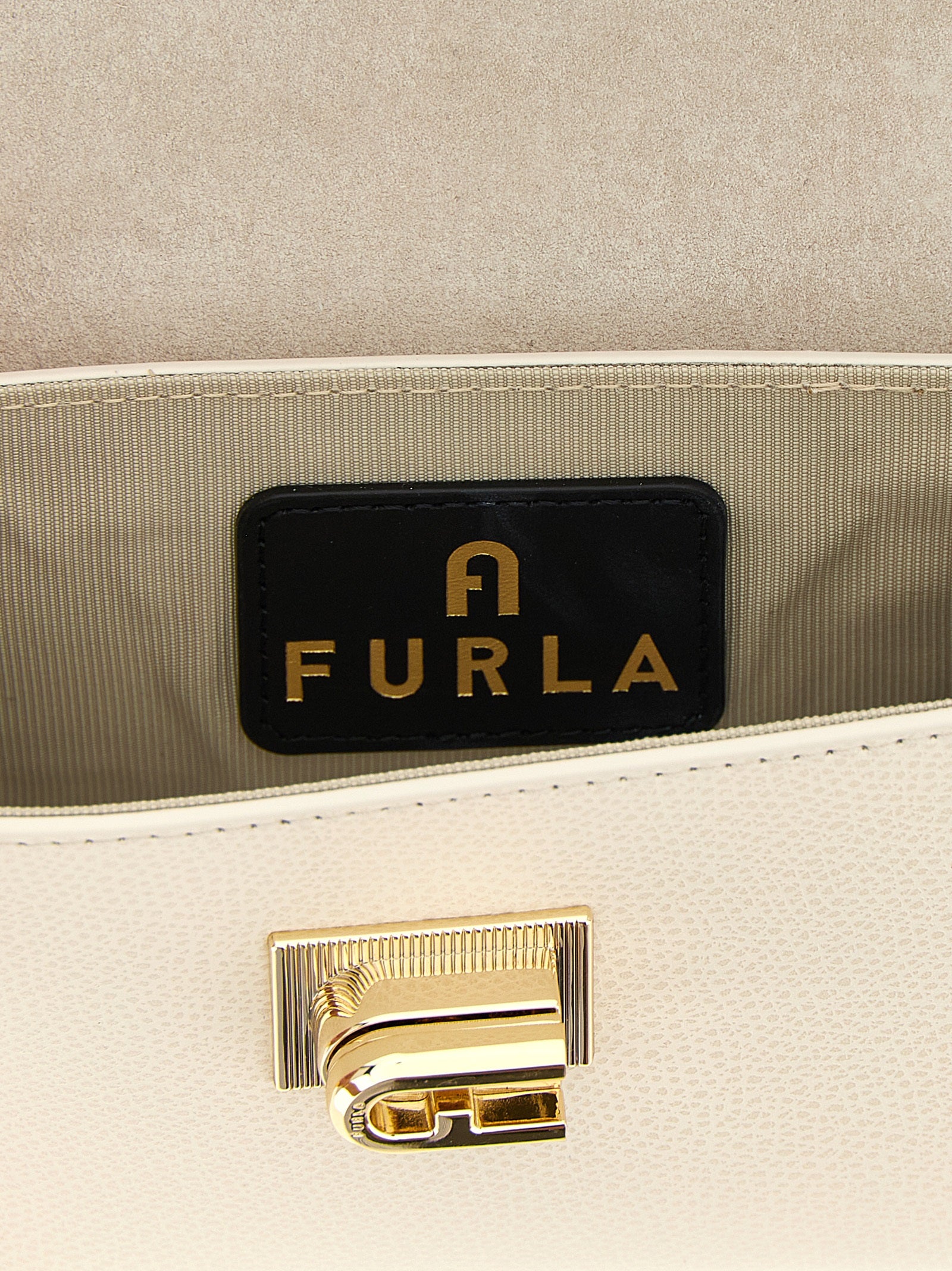 Furla White Leather Crossbody Women's Bag