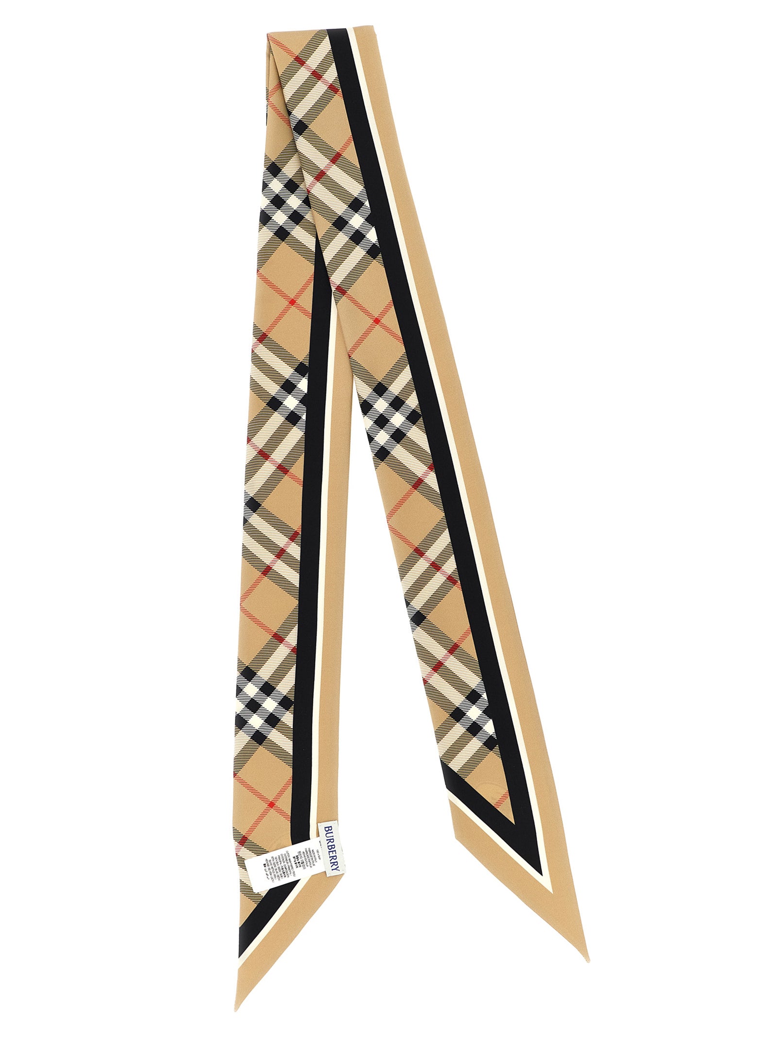 Burberry Beige Satin Women's Foulard