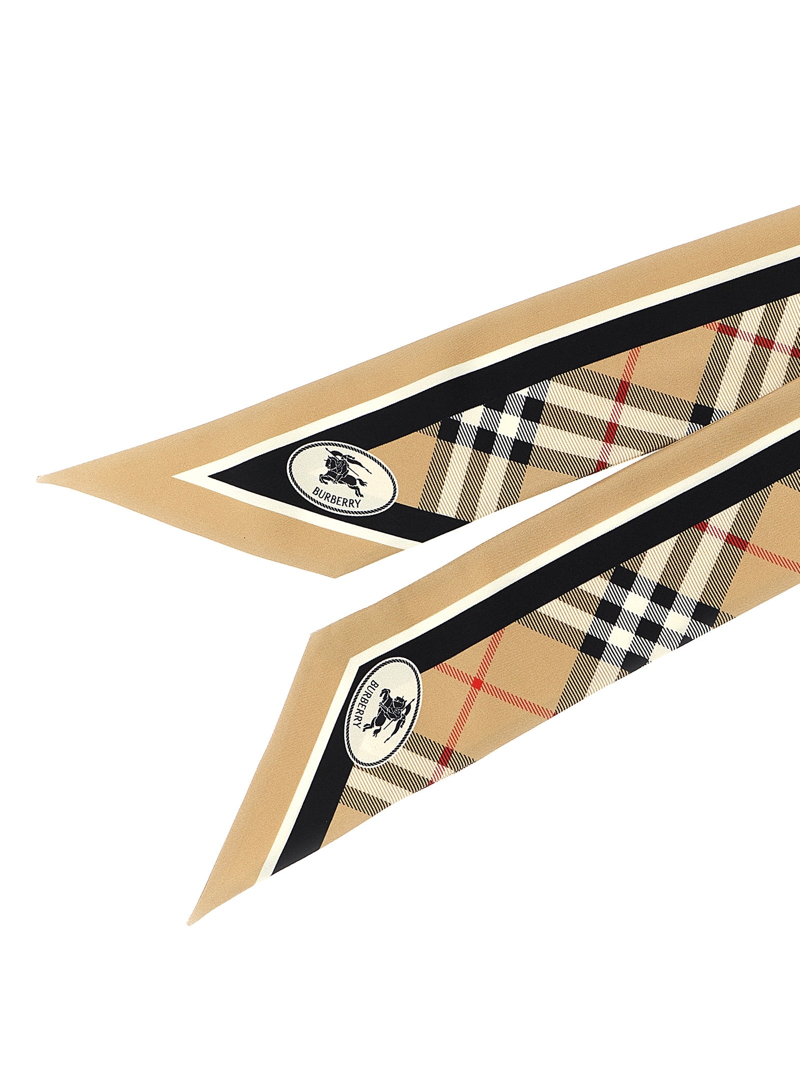 Burberry Beige Satin Women's Foulard