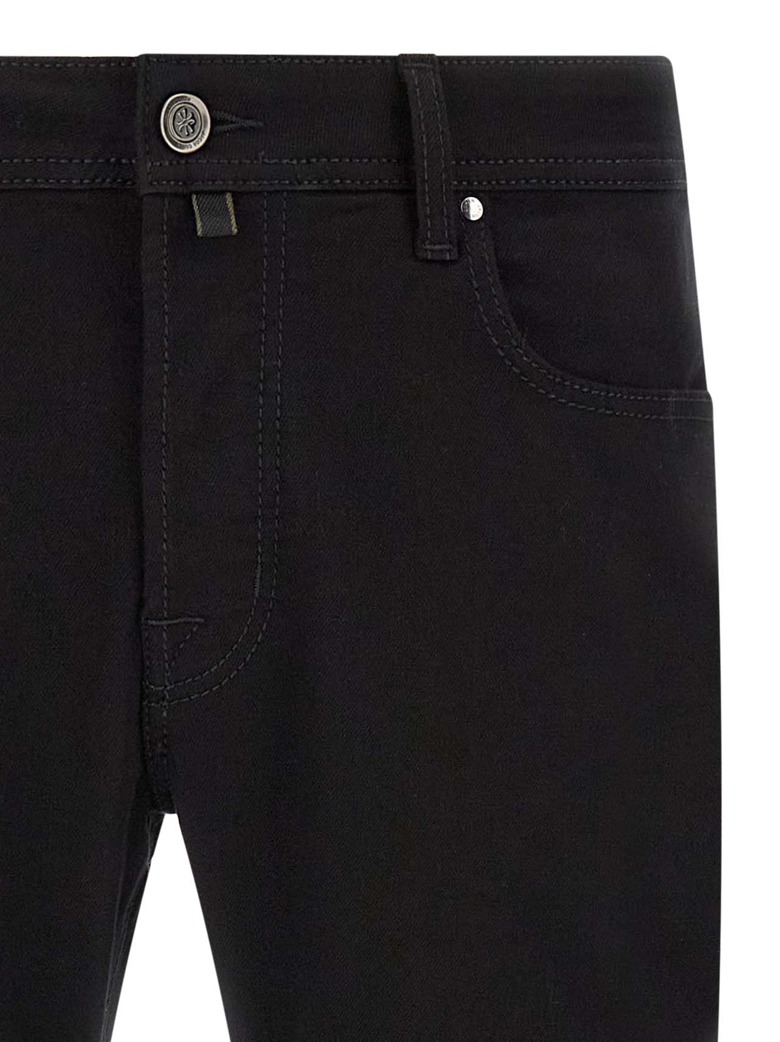 Jacob Cohen Black Cotton Straight-Leg Men's Jeans