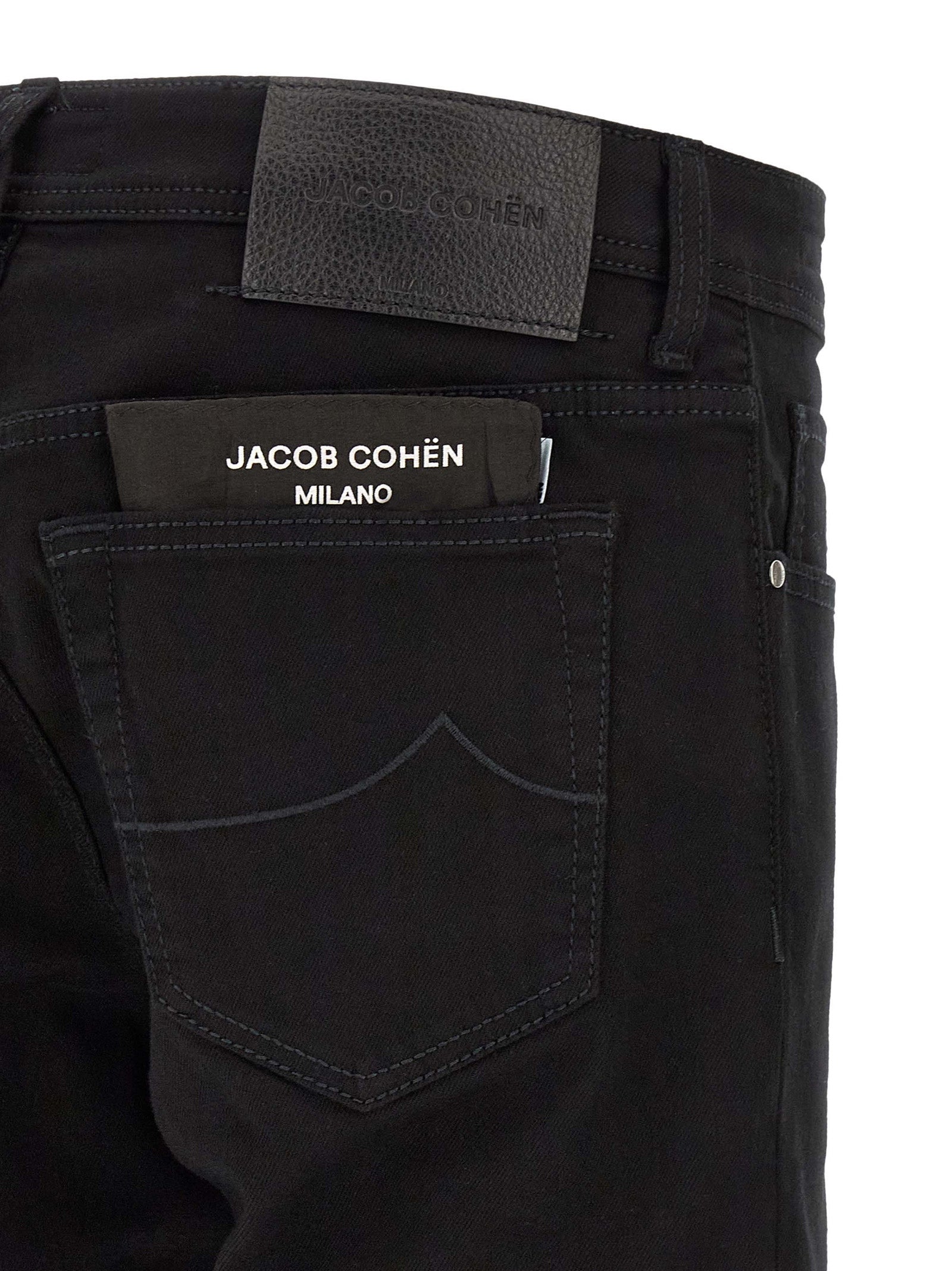 Jacob Cohen Black Cotton Straight-Leg Men's Jeans