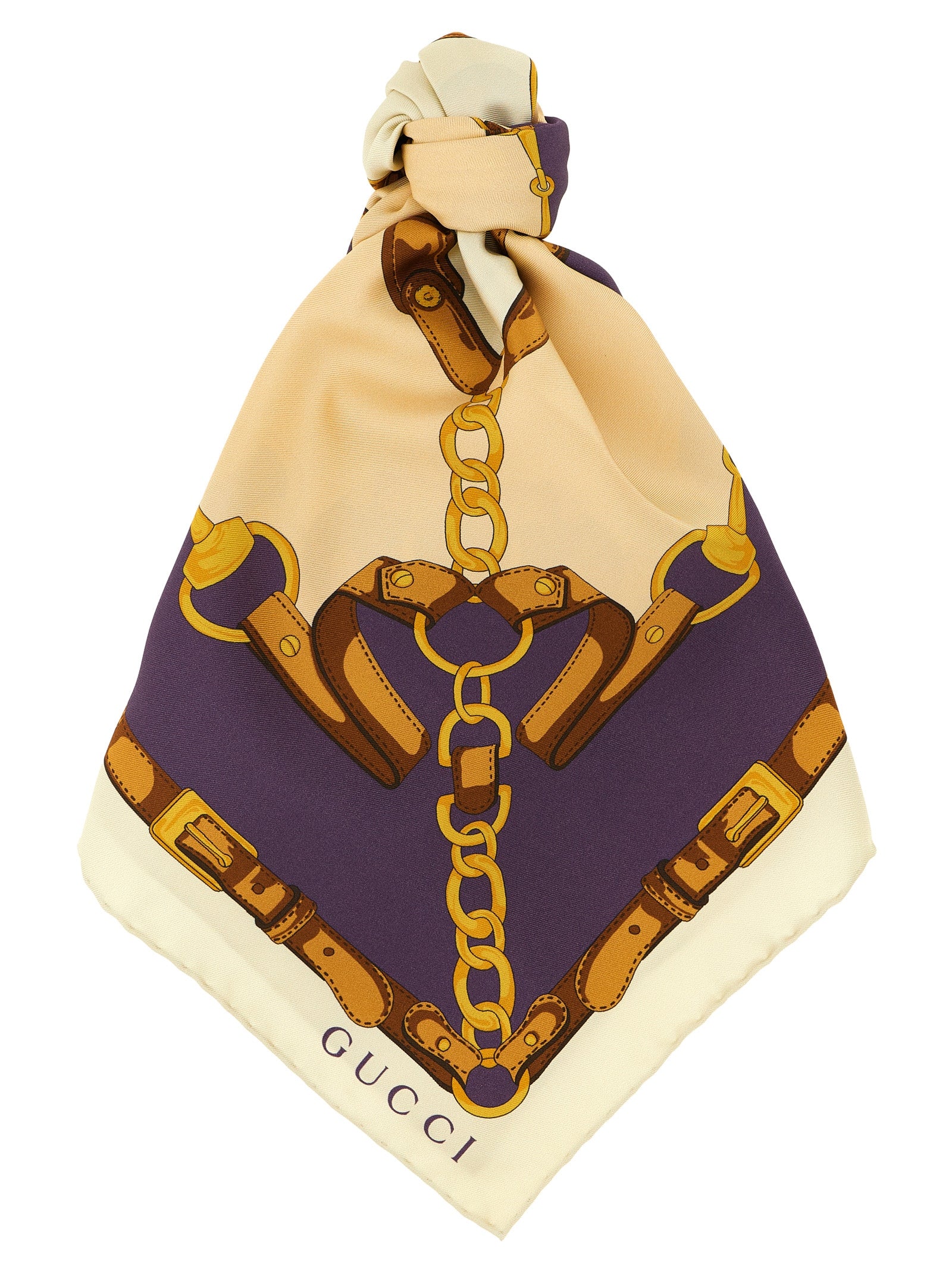 Gucci Beige Silk Women's Scarf