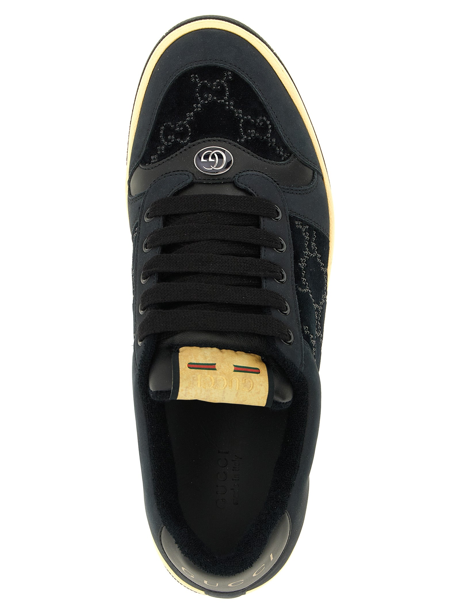 Gucci Black Cotton Low Top Women's Sneakers