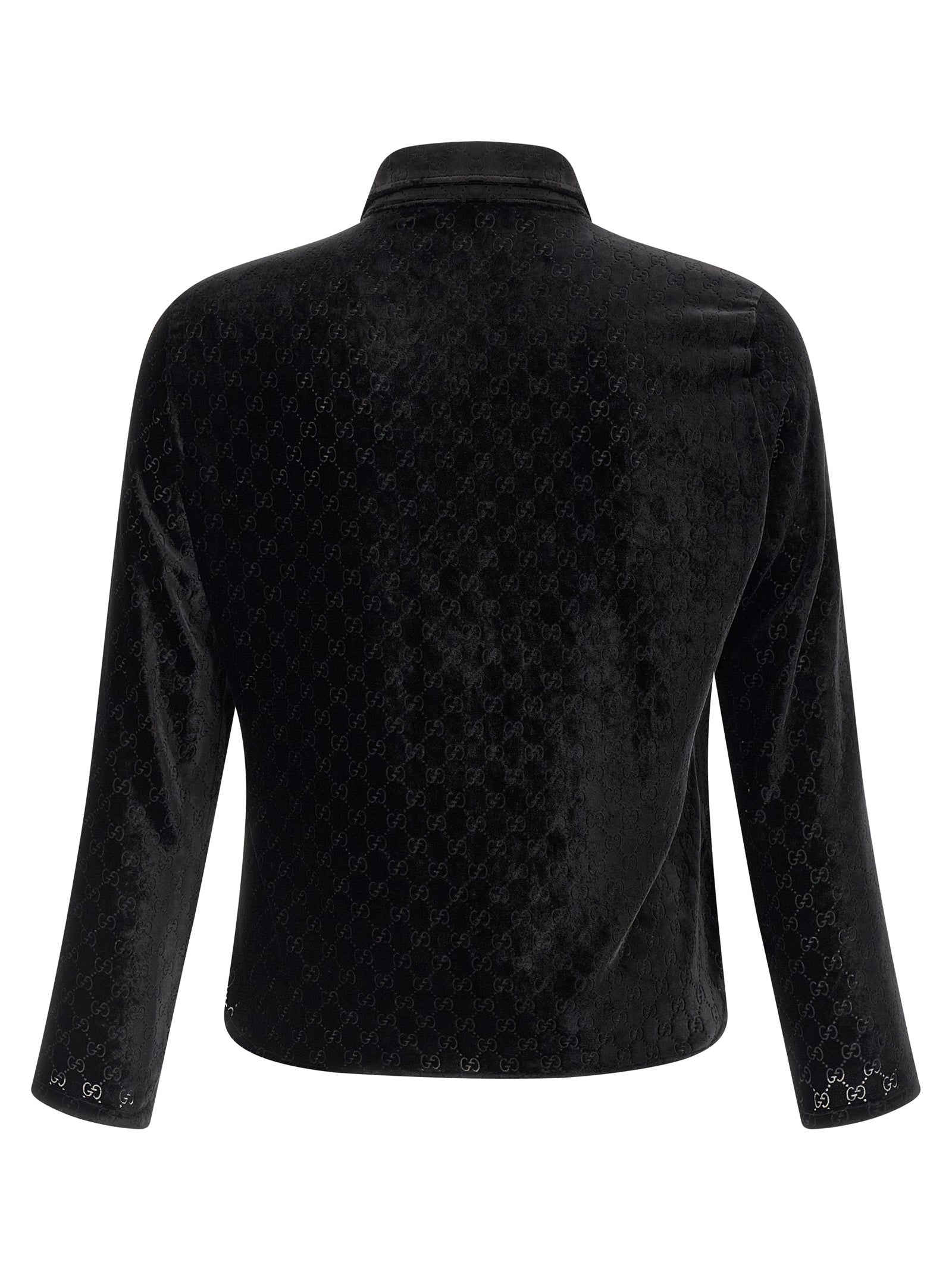 Gucci Black Viscose Men's Blouse