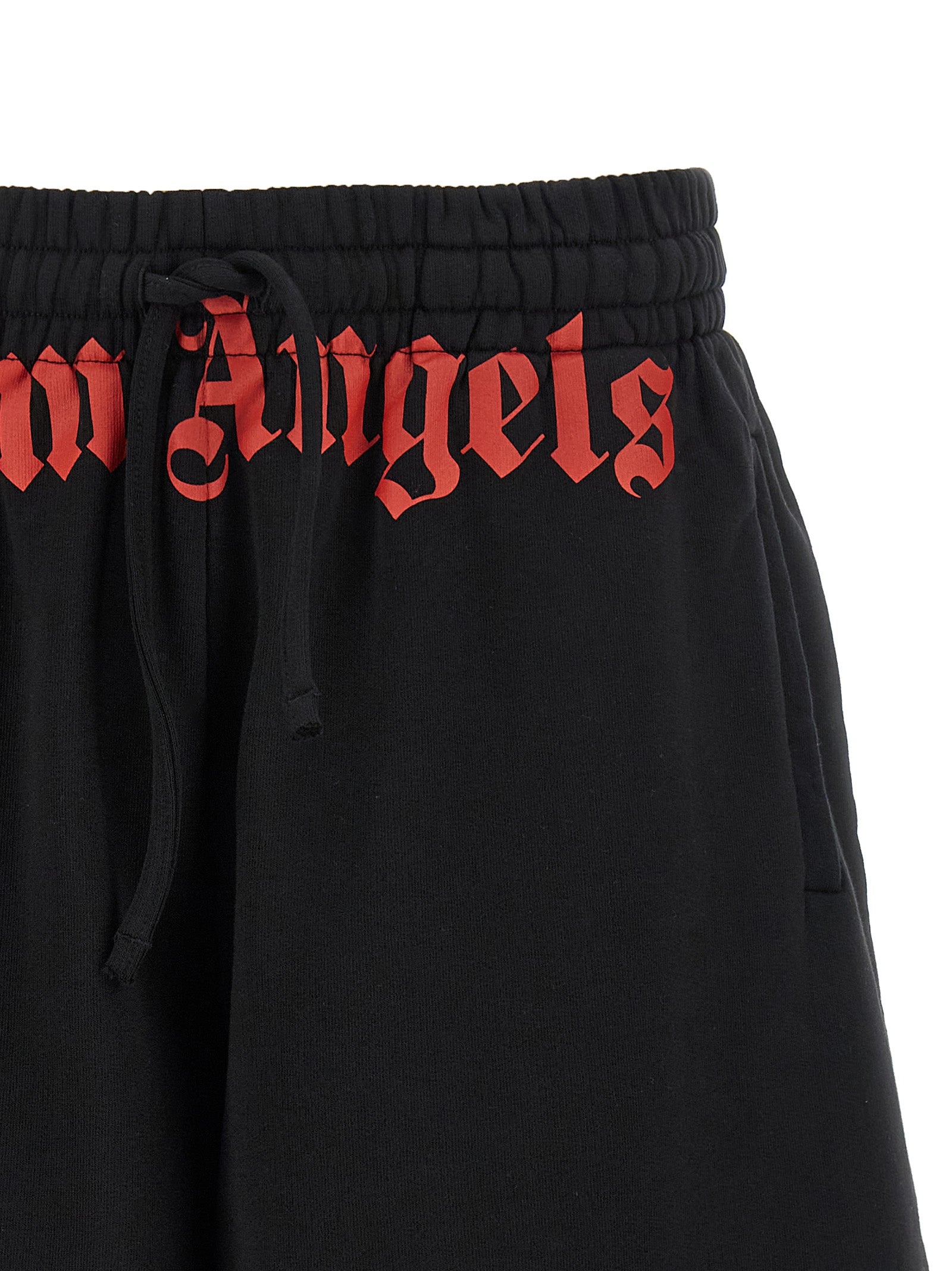 Palm Angels Black Cotton Bermuda Men's Shorts
