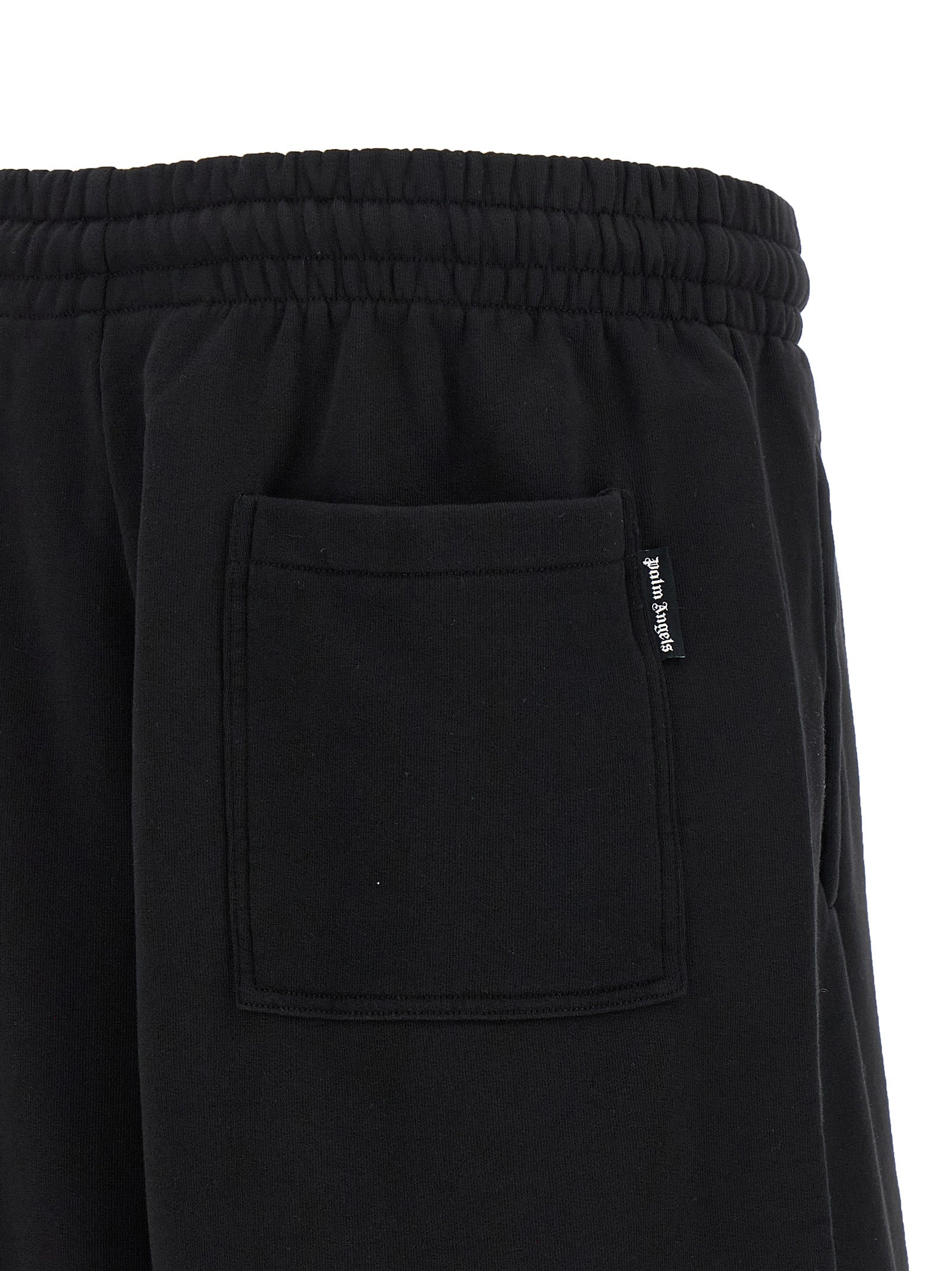 Palm Angels Black Cotton Bermuda Men's Shorts